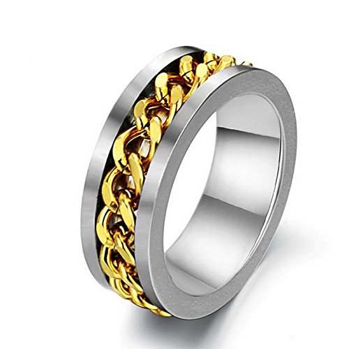 Yellow Chimes Rings for Men and Boys Adjustable Ring for Men Gold