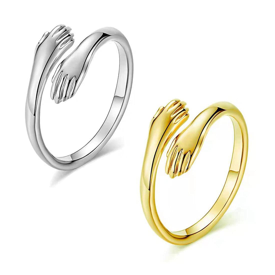 Designer Rings for Women - Silver & Gold Finish