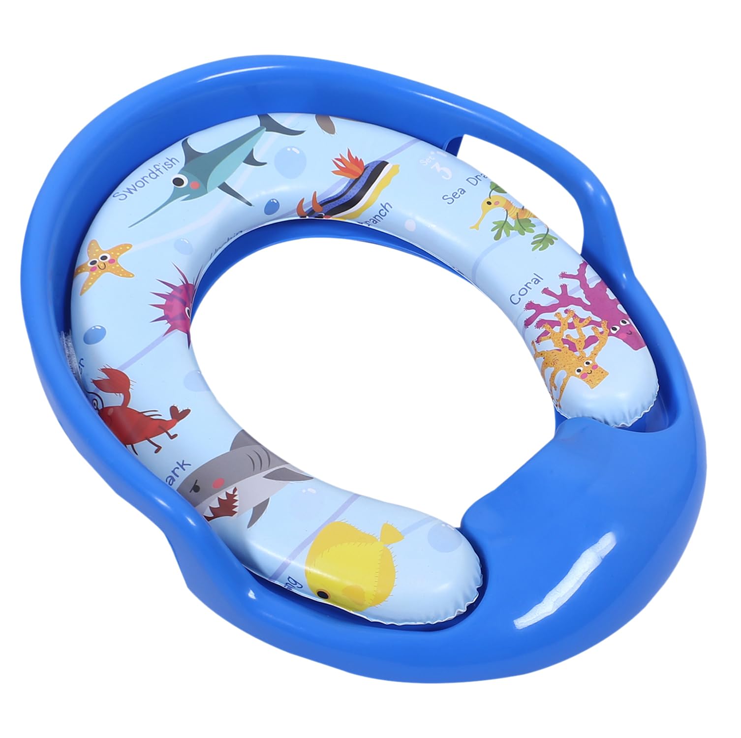 Kuber Industries Kids Potty Seat Plastic Cushioned Potty Seat Kids