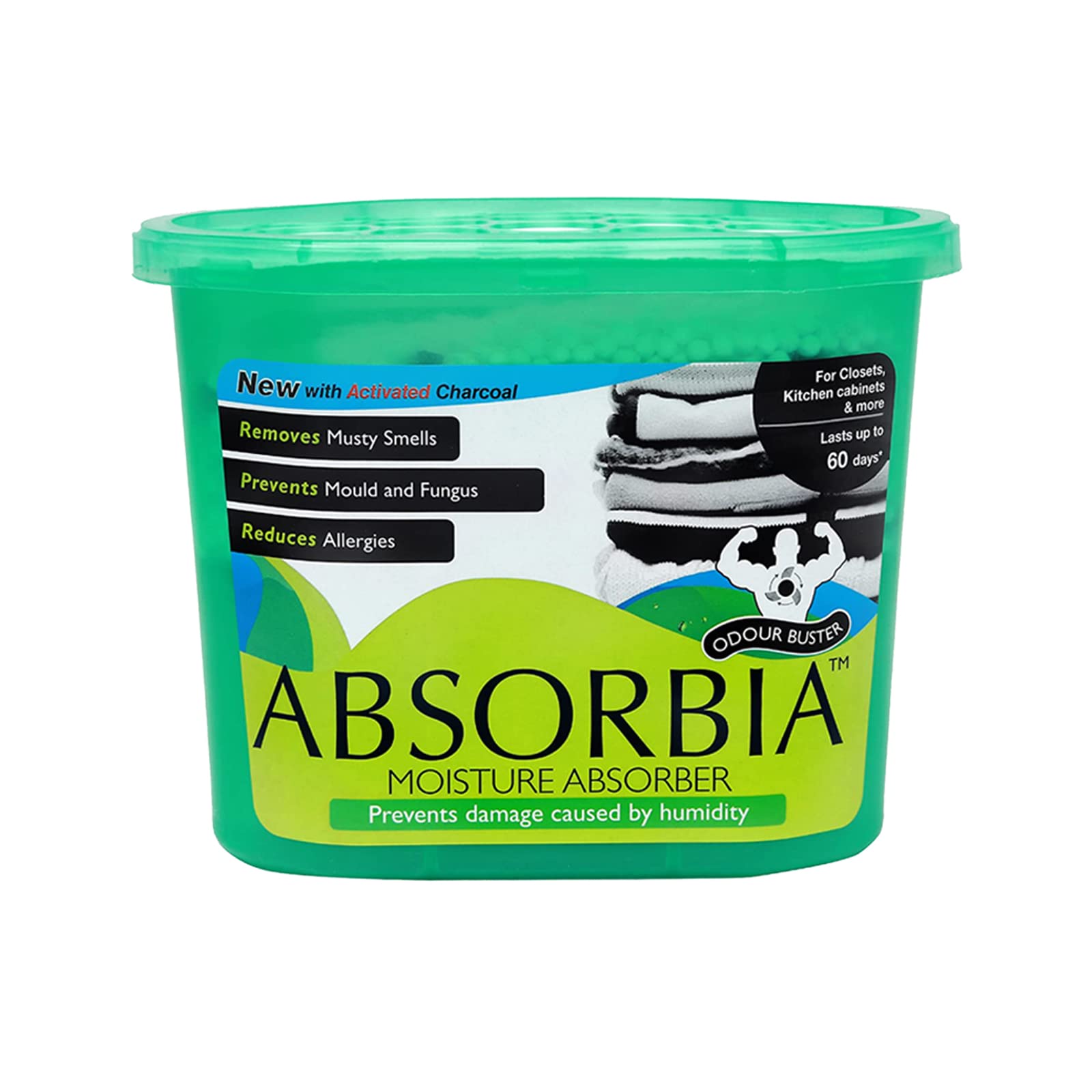 Absorbia Moisture Absorber & Odour Buster with Activated Charcoal –  GlobalBees Shop
