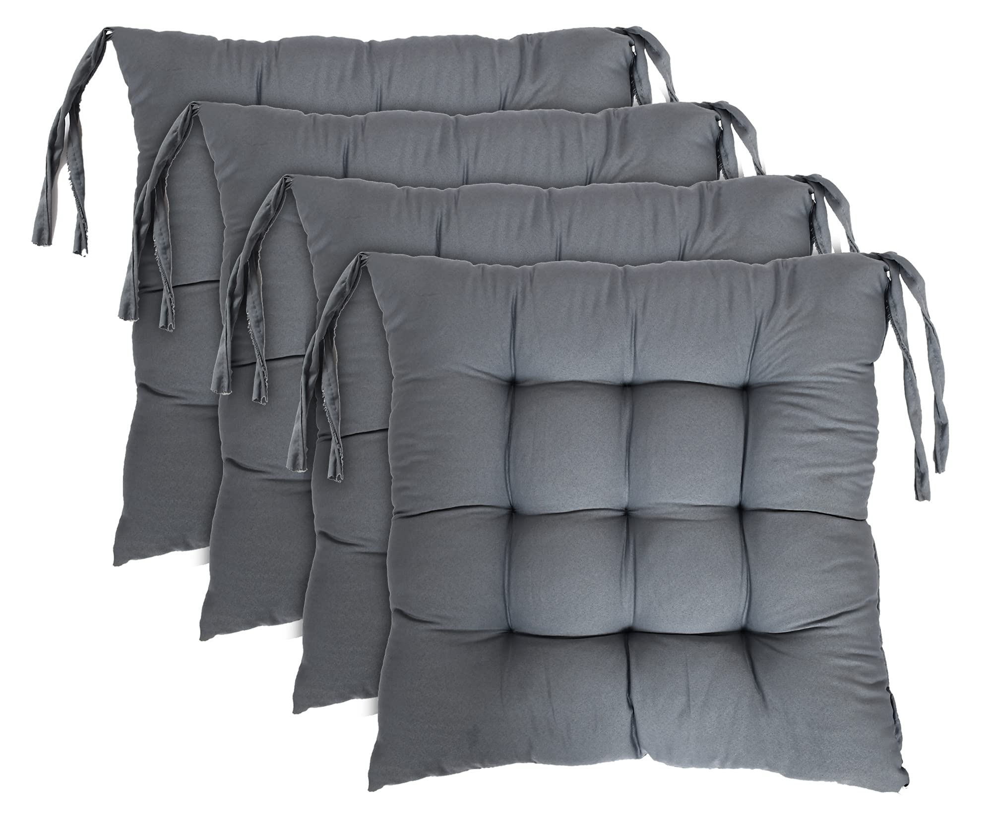 Kuber Industries Microfiber Square Chair Pad Seat Cushion for Car