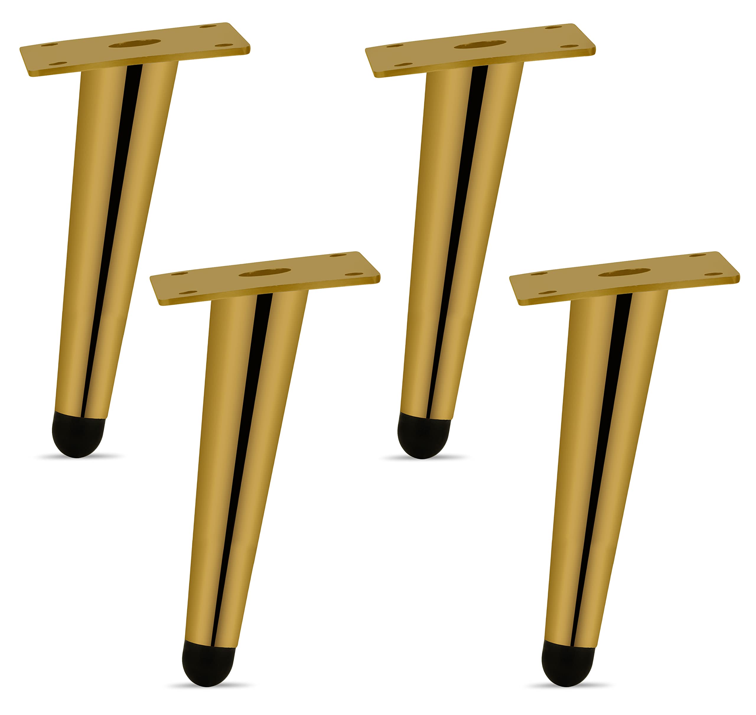 Plantex Golden 6-inch Sofa Legs for Furniture Legs with Rubber Grip GlobalBees Shop Plantex Golden 6-inch Sofa Legs for Furniture Legs with Rubber Grip GlobalBees Shop