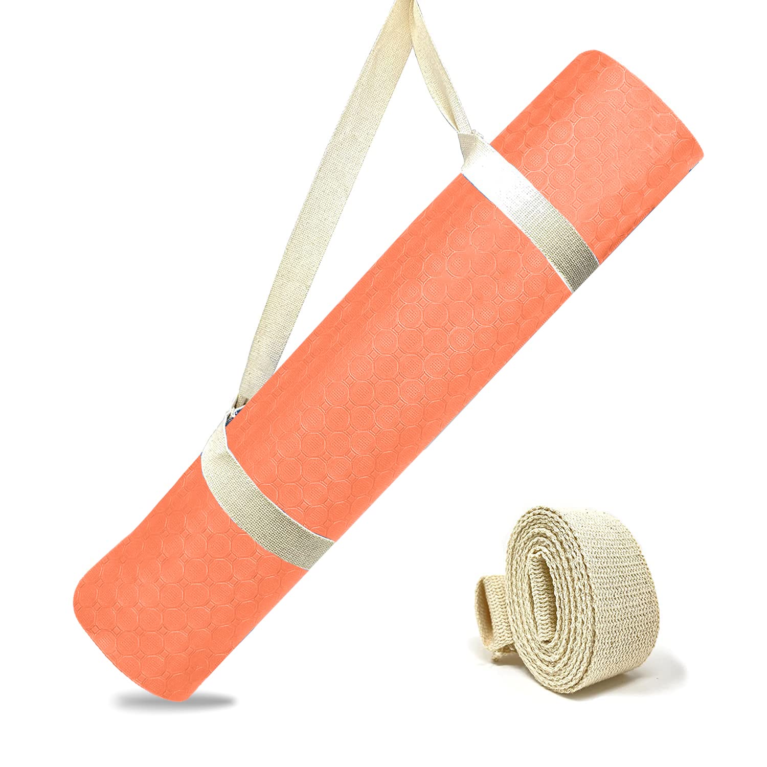 Strauss Yoga Belt, 8 Feet (Orange) – GlobalBees Shop