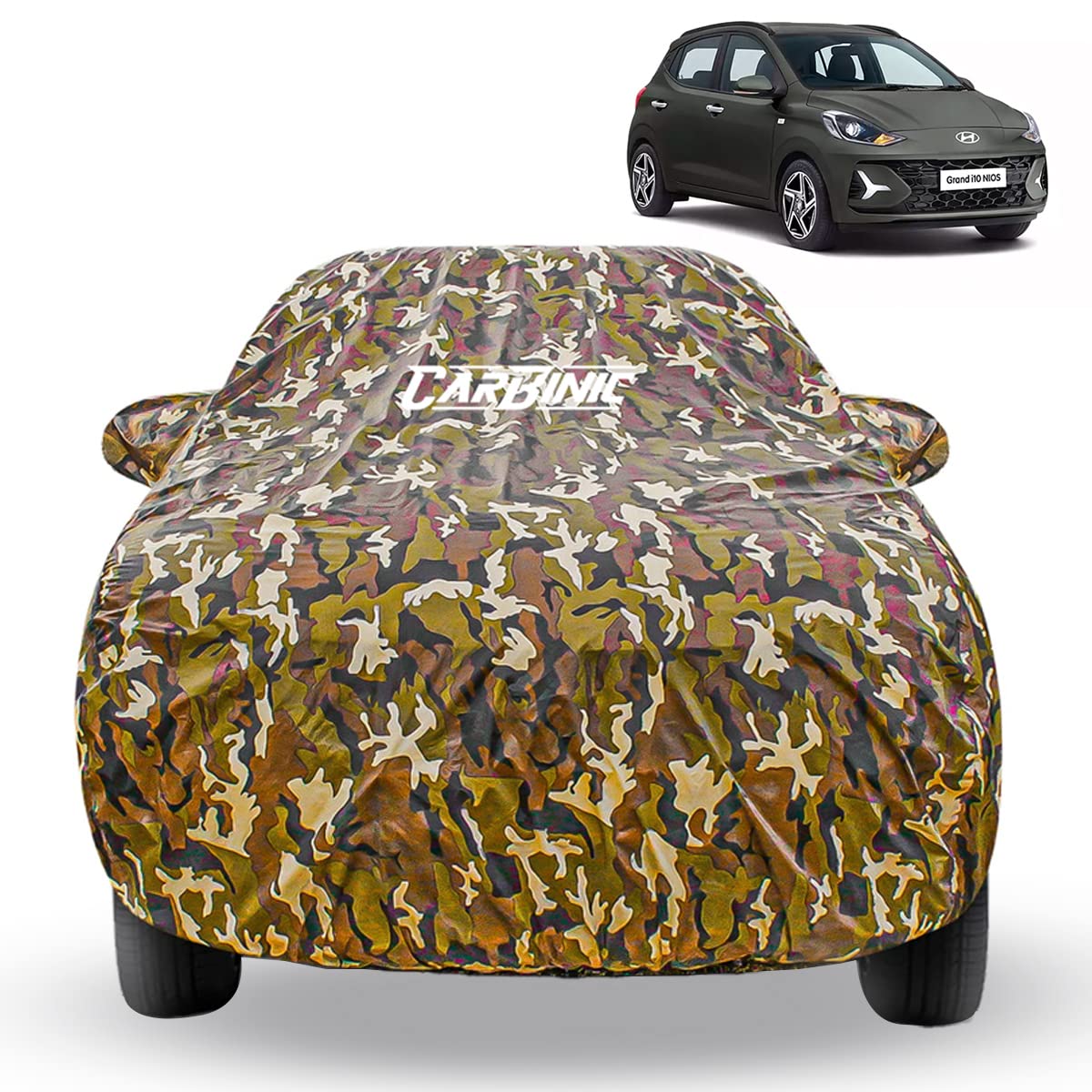  Waterproof Car Cover Compatible with Hyundai I10 I20