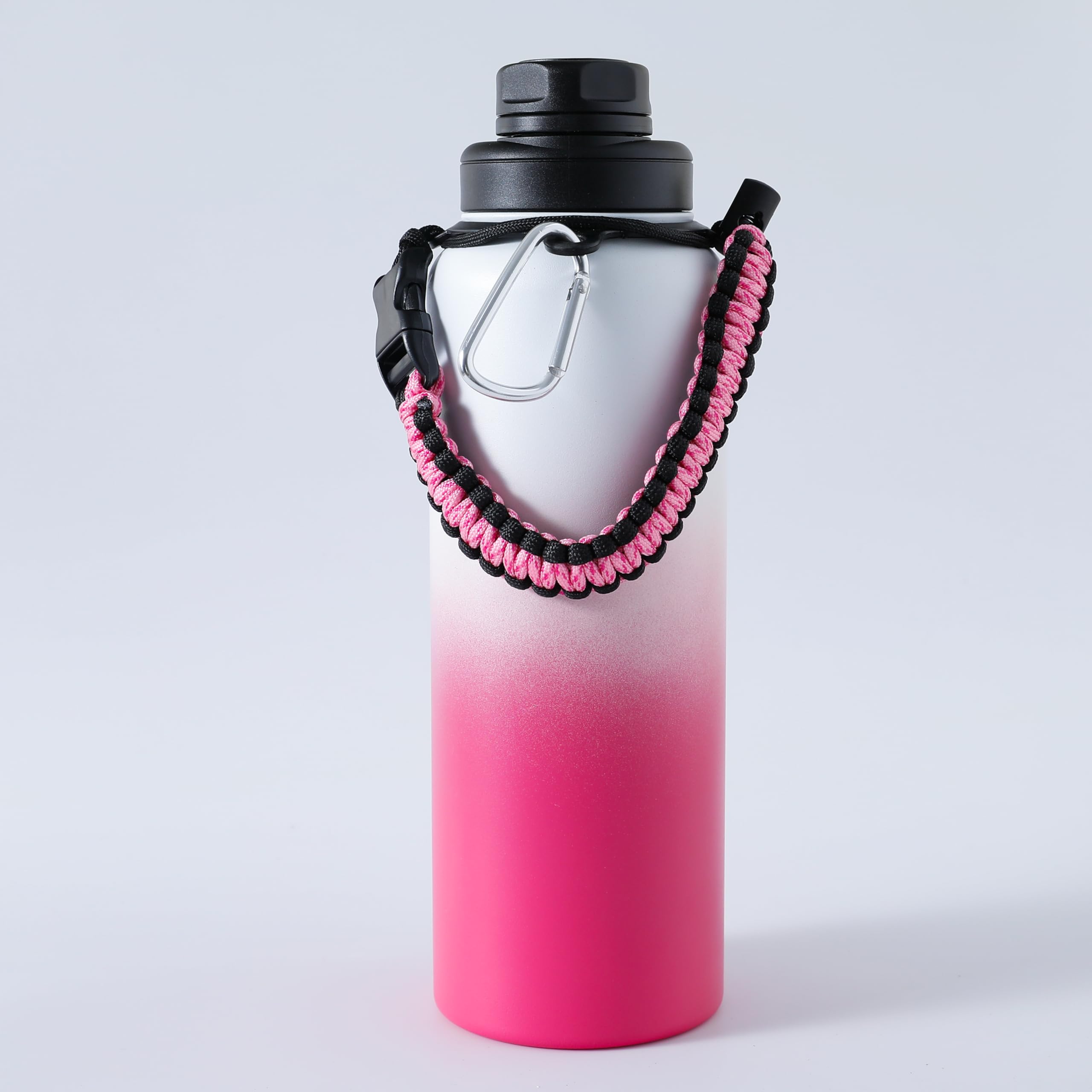 Water Bottle Shoulder Strap Paracord Handle with Shoulder Strap for Hydro  Flask and Other Wide Mouth Bottles for 12oz to 64oz - AliExpress