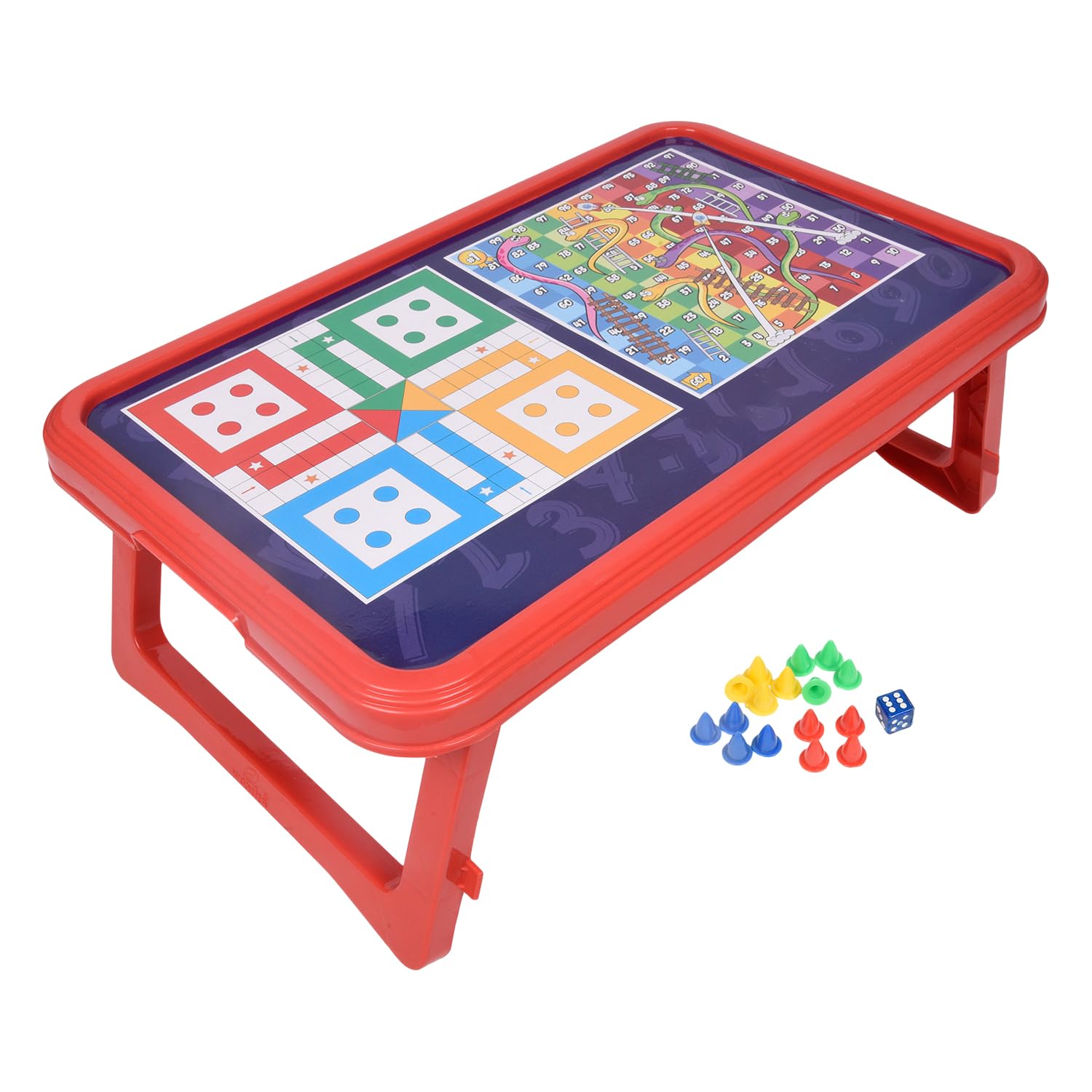 Multipurpose Ludo Foldable study table with ludo goti