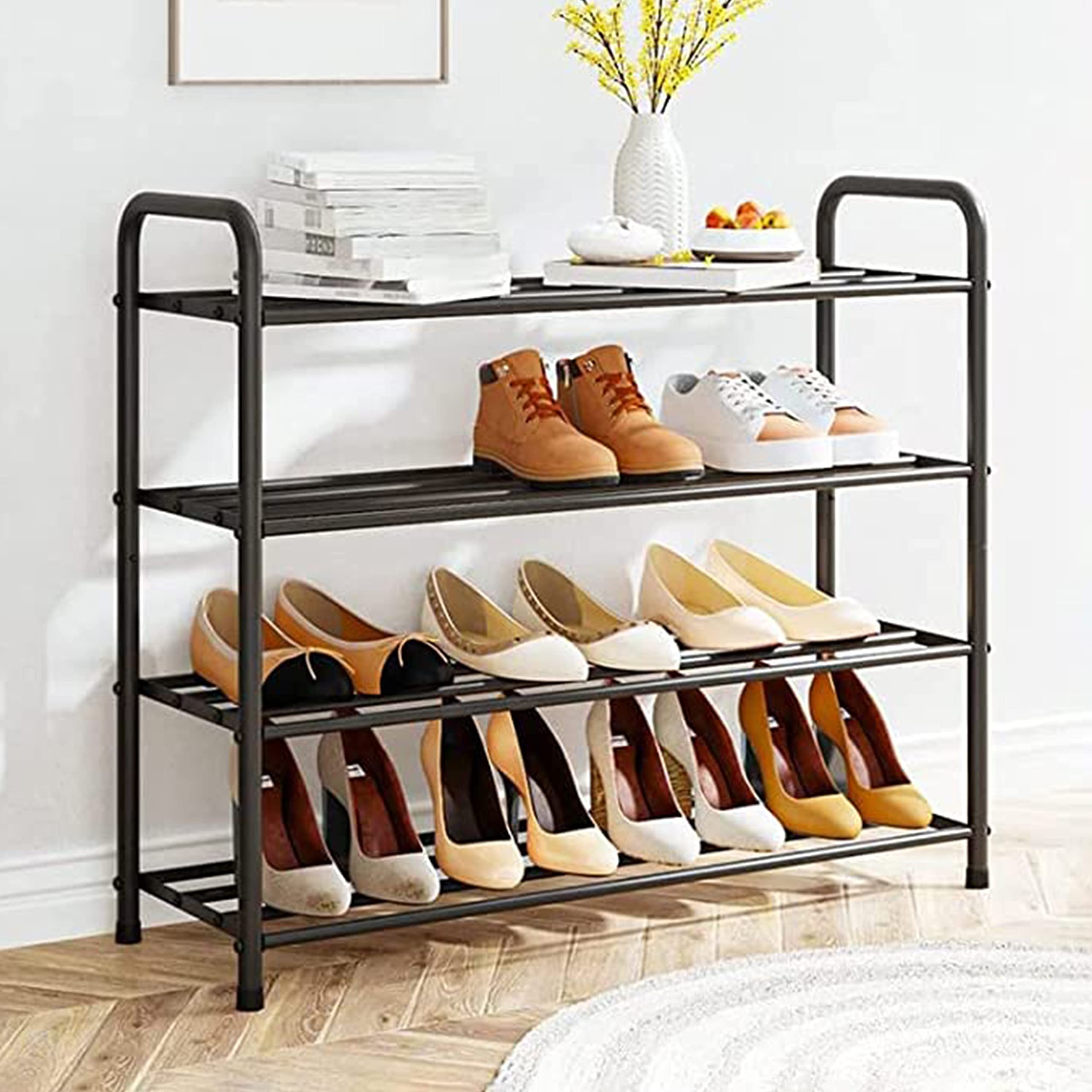 Plantex GI Metal Shoe Rack Shoe Stand Slipper Stand Chappal