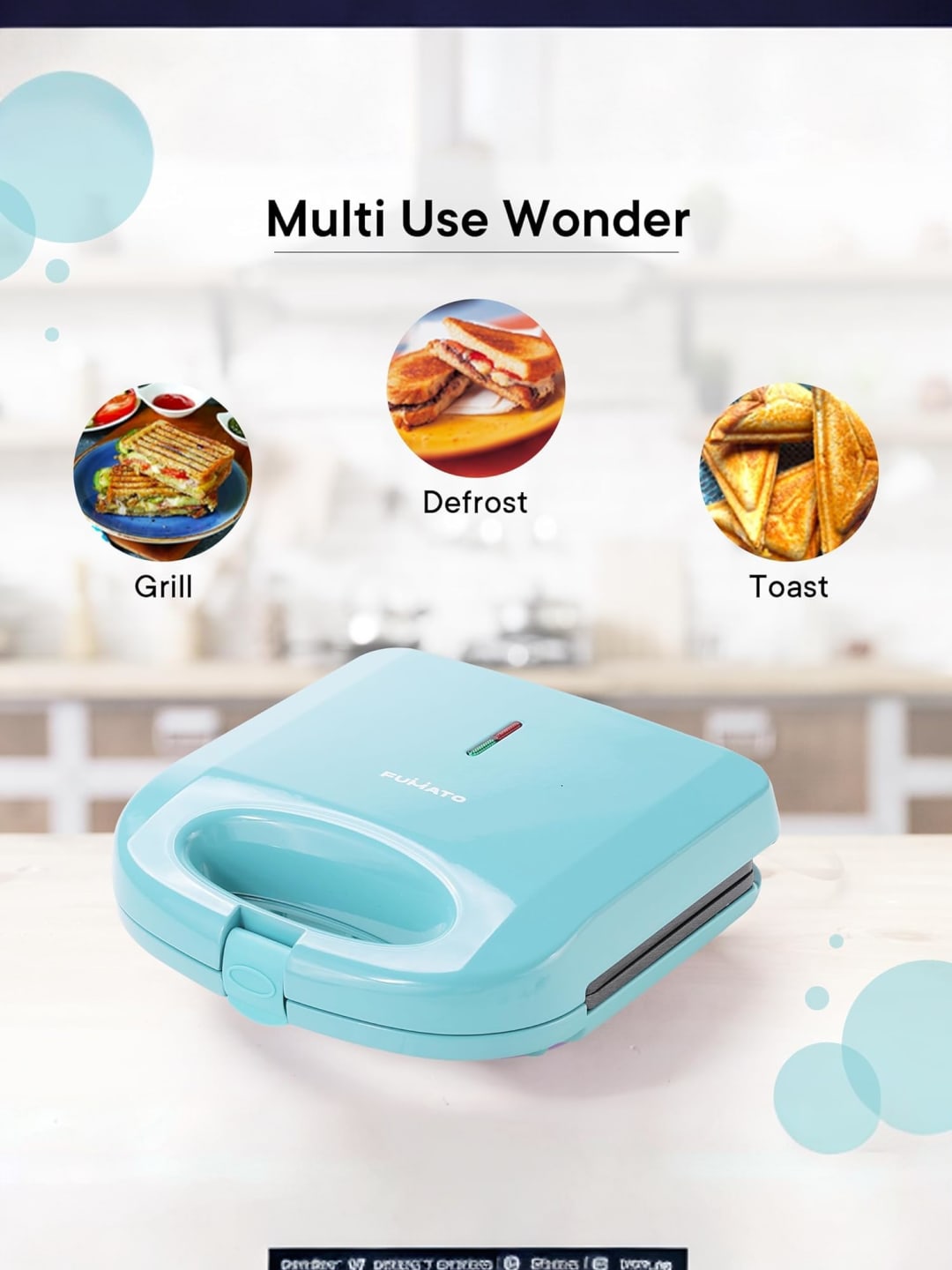 FUMATO sandwich maker - meal prep
