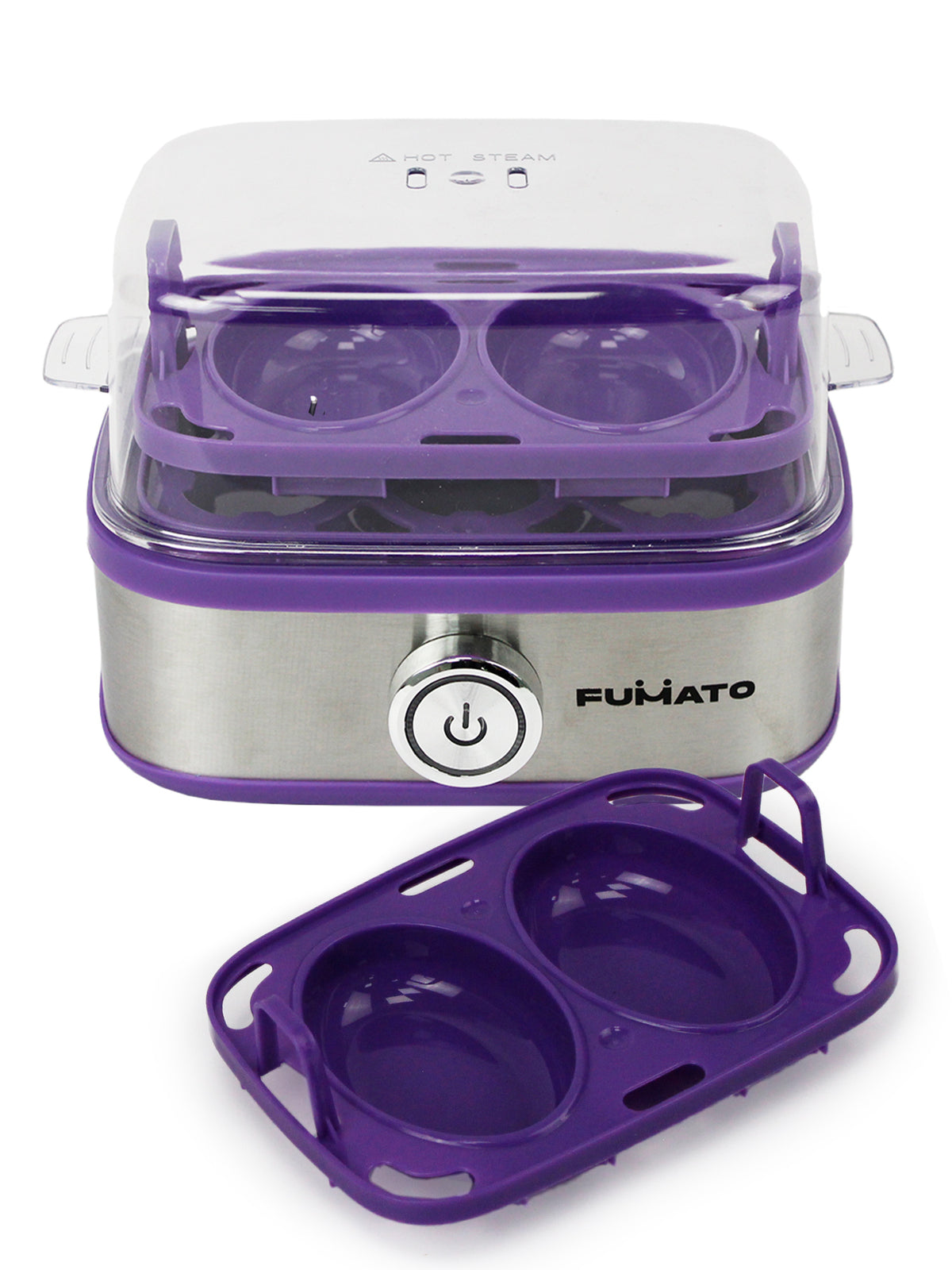 FUMATO egg boiler - stylish purple haze design