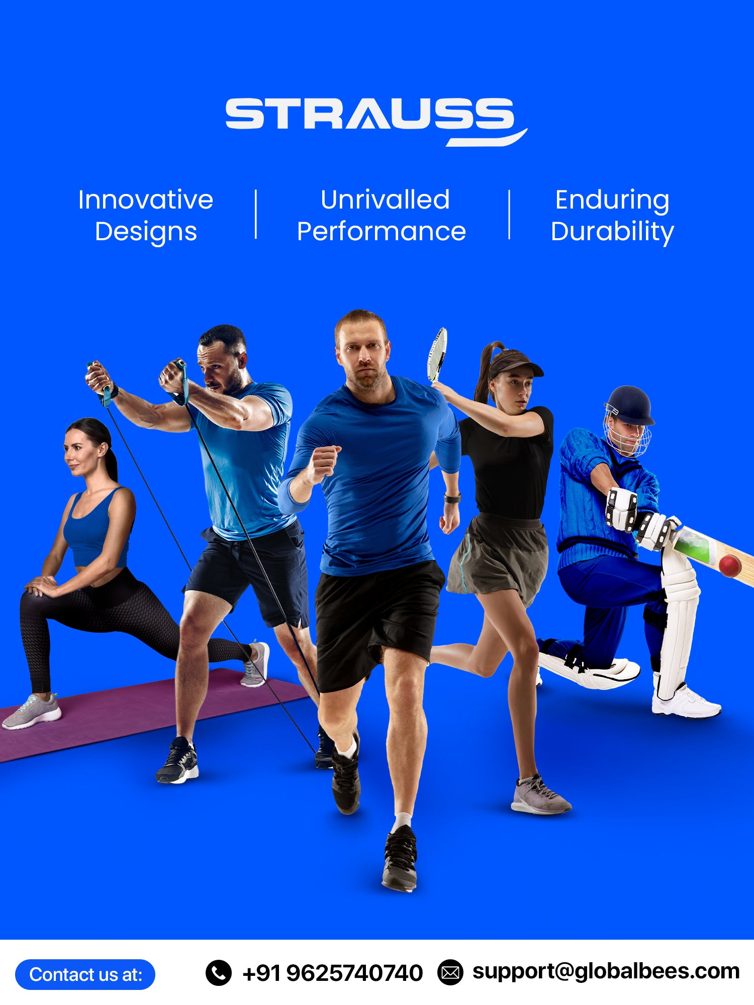 Strauss Sports knee brace - for gym workouts