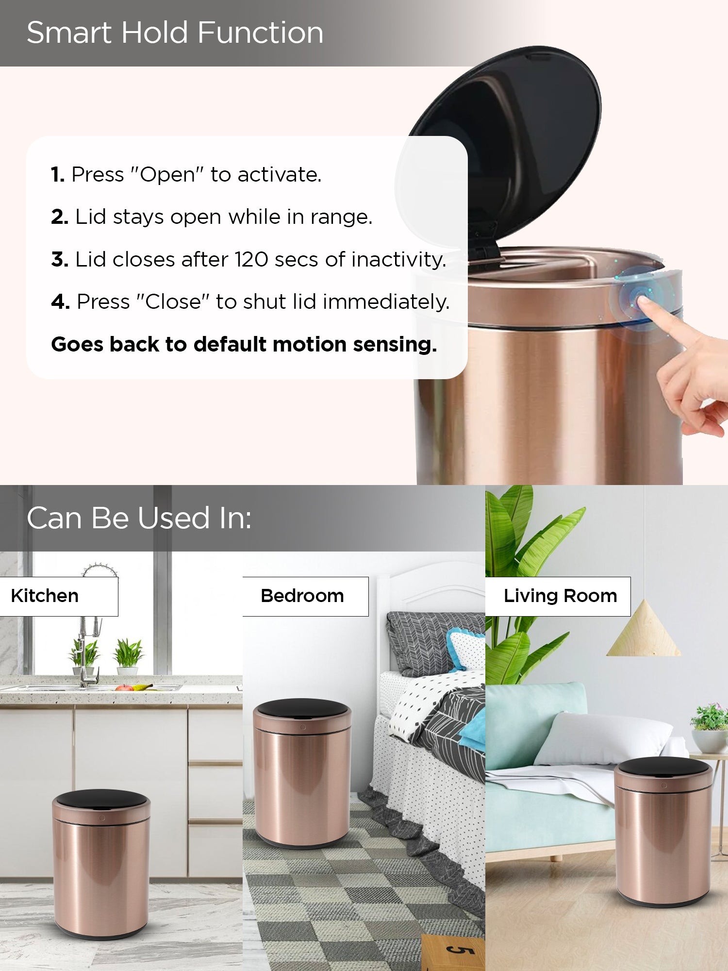 UMAI dustbin - Touchless waste disposal