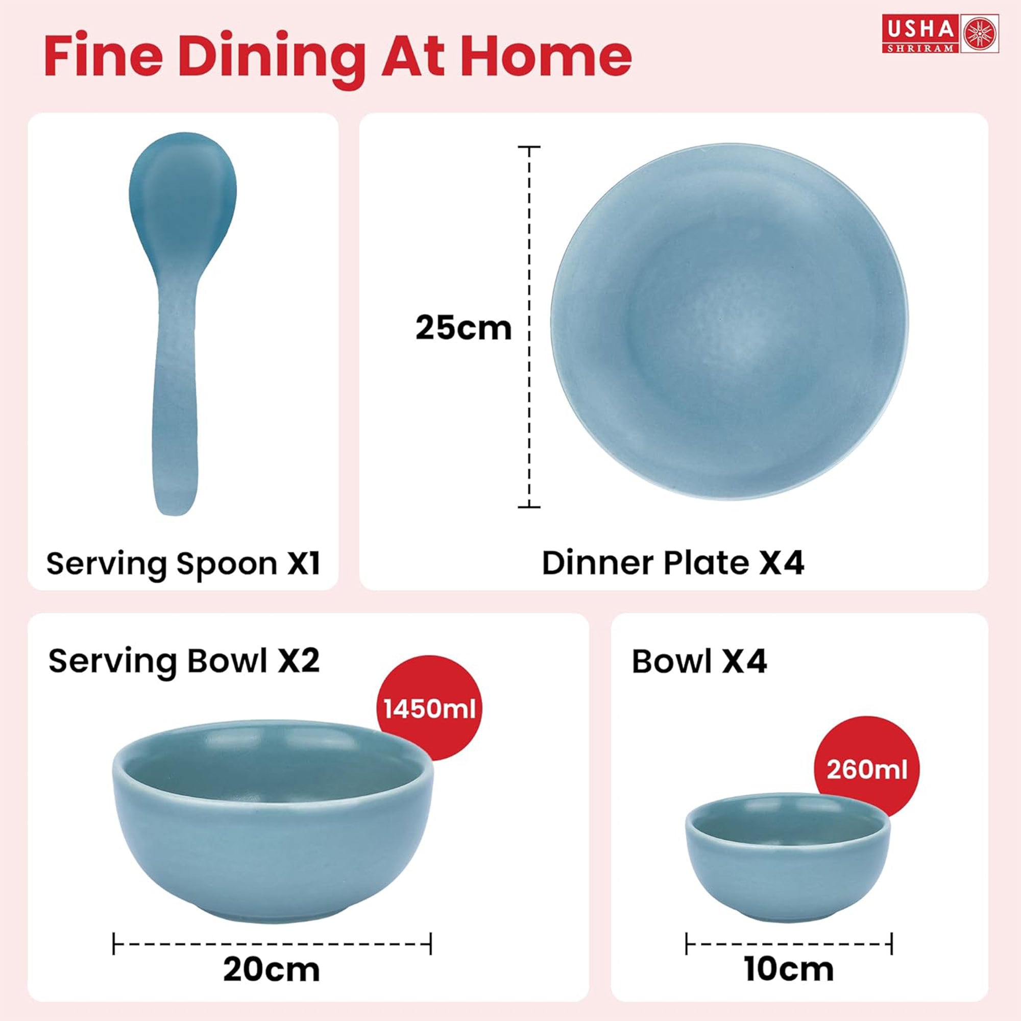 The Better Home Microwave Safe Dinner Plates - Everyday use