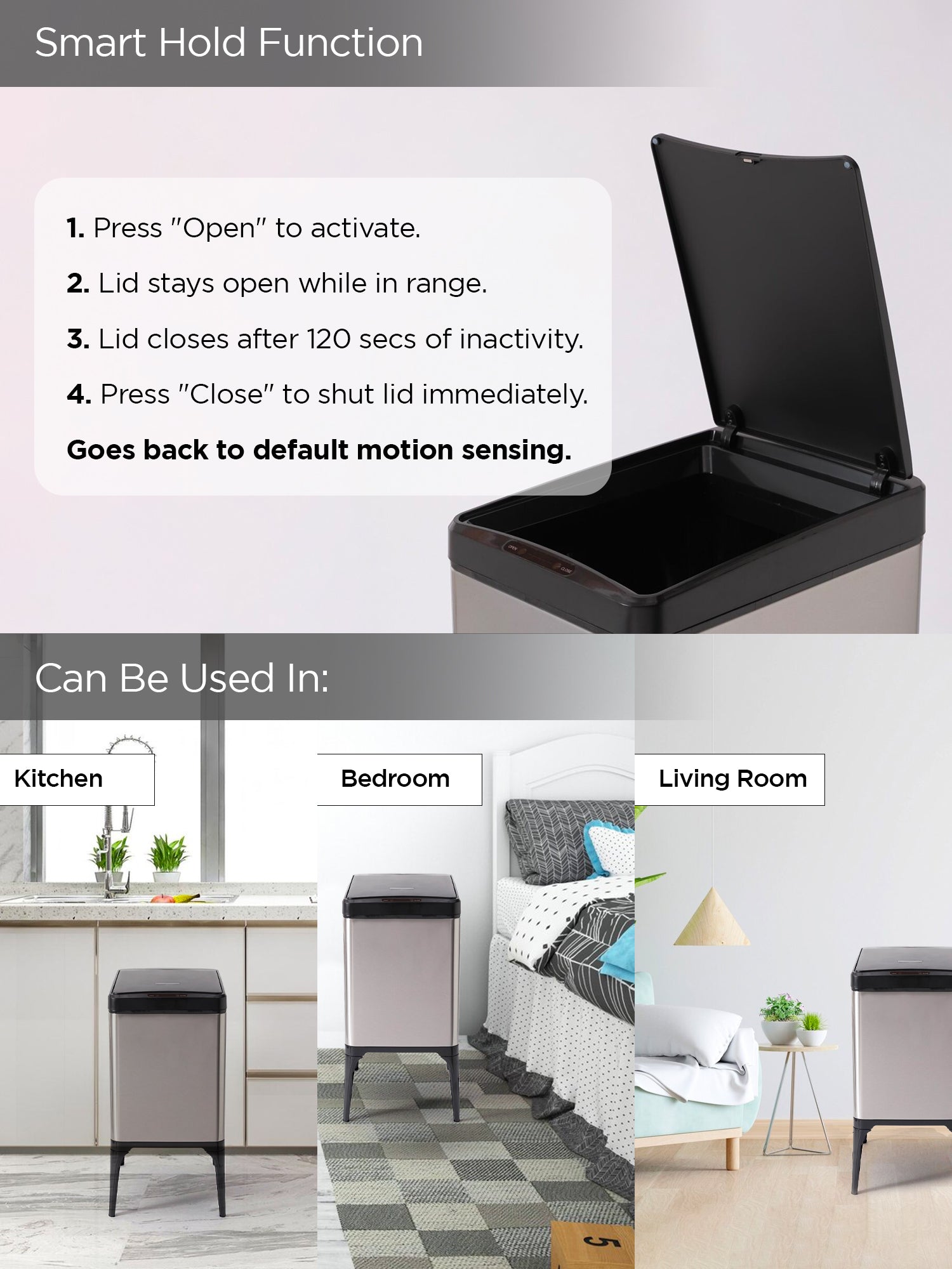 UMAI 22L dustbin - bathroom waste disposal