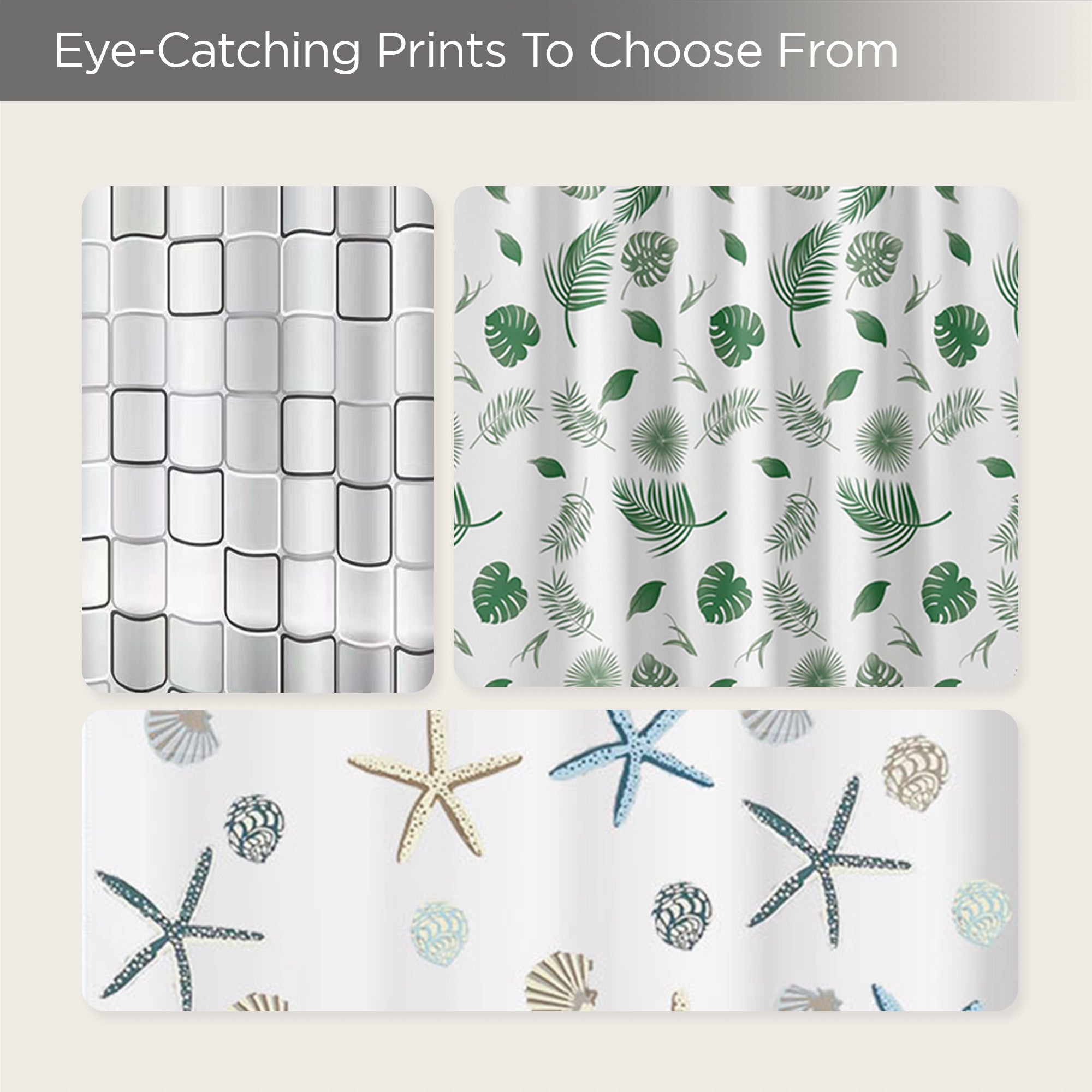 UMAI floral print shower curtain - enhanced aesthetics