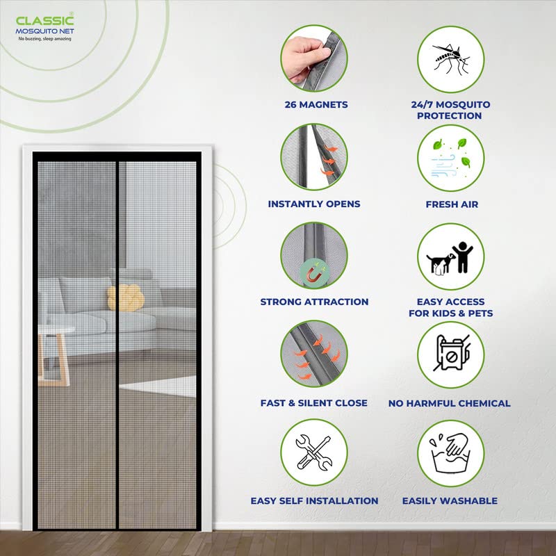 Classic Mosquito Net - Fiberglass Curtain for Outdoor Patios