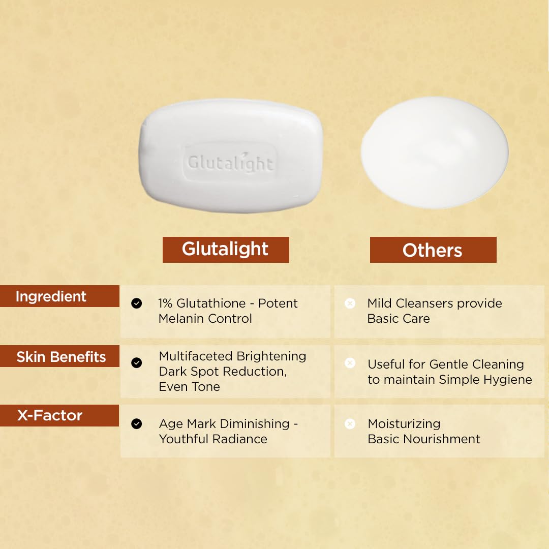 Glutalight skin lightening soap - Effective against age marks