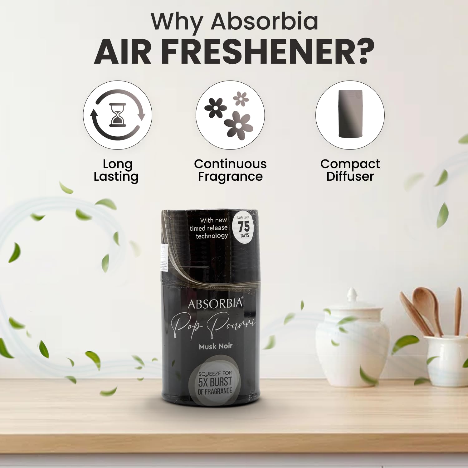 Absorbia Ultimate Air Freshener - Freshening up a car