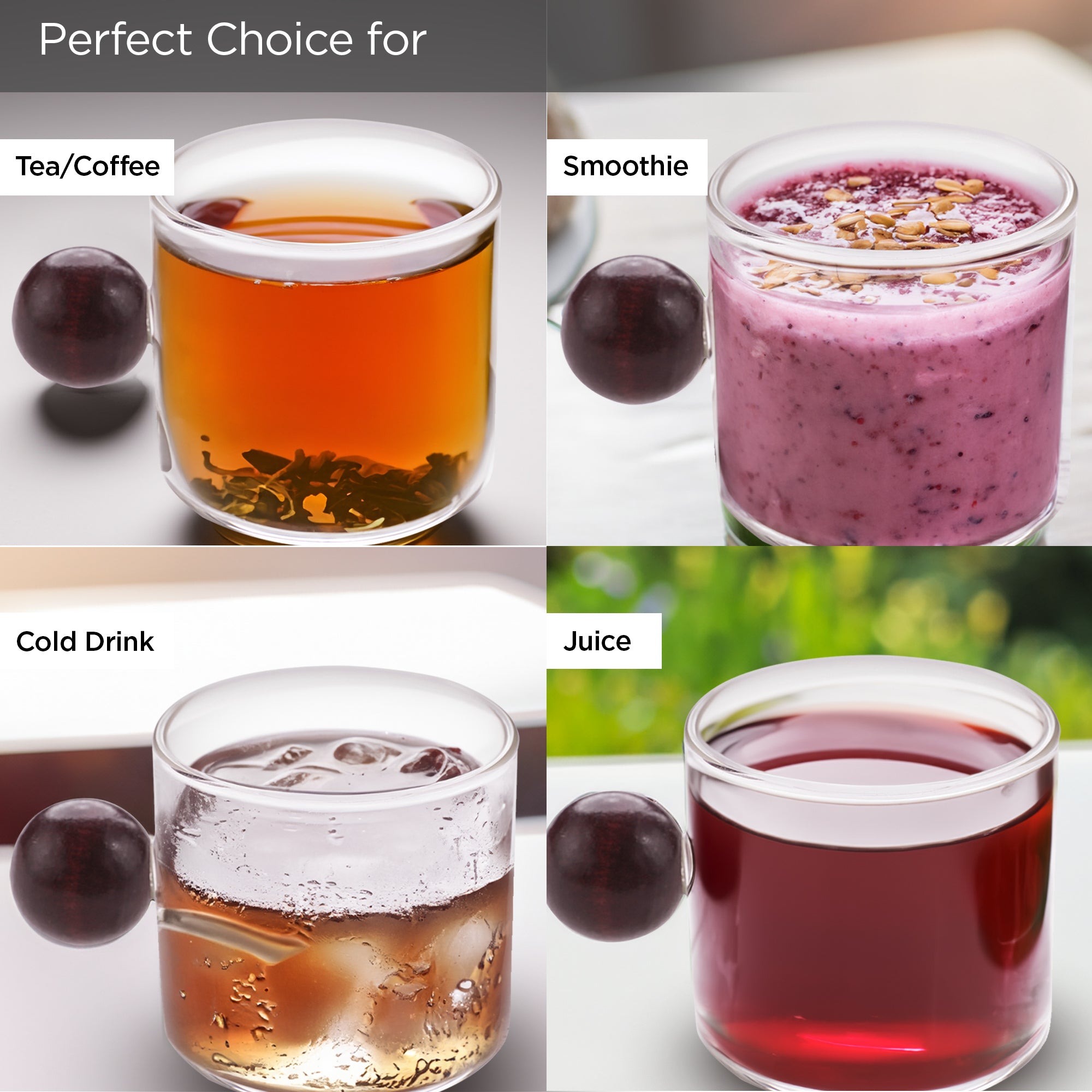 UMAI glass mug - refreshing iced drink