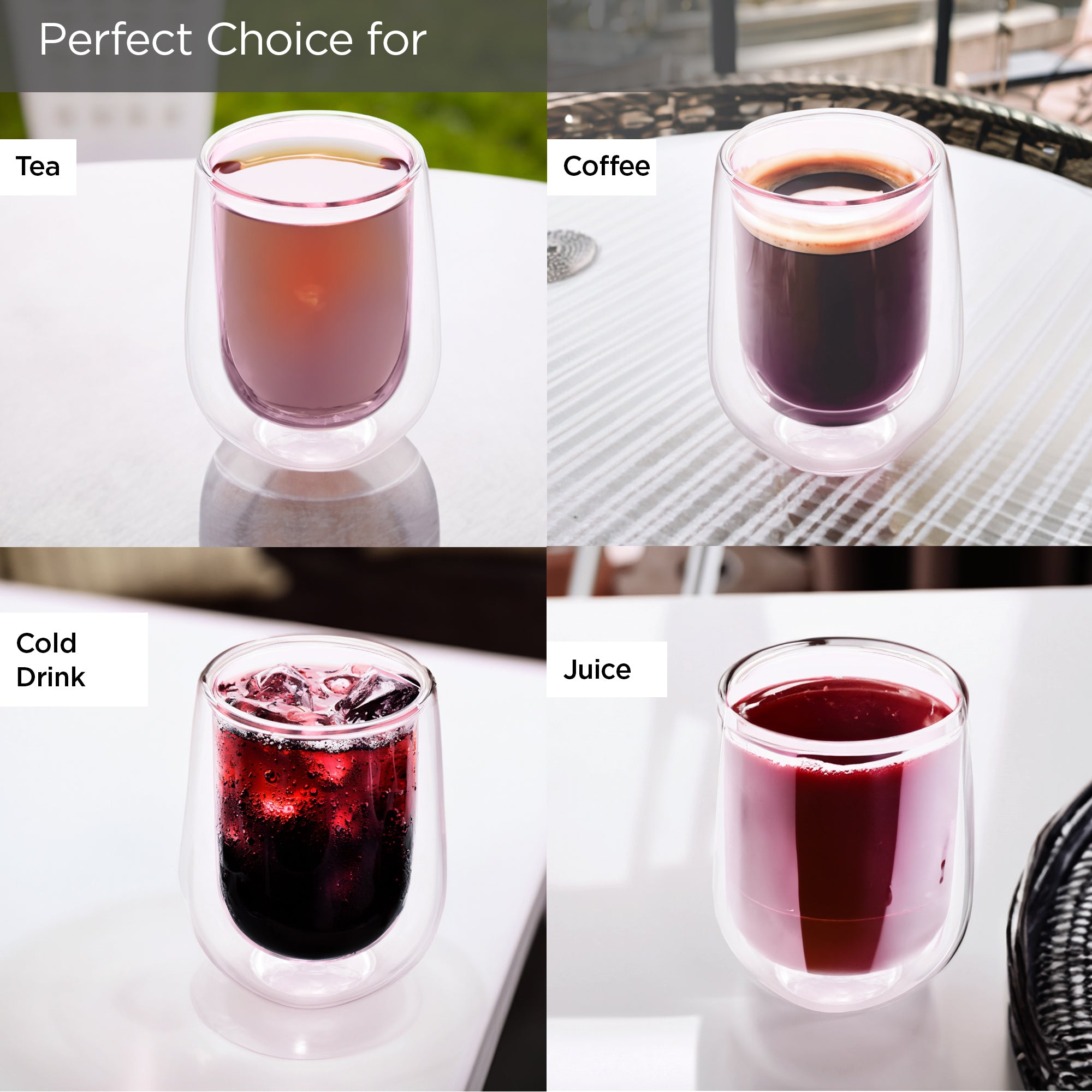 UMAI Double Wall Borosilicate Glass Mug - Stylish Kitchen Accessory