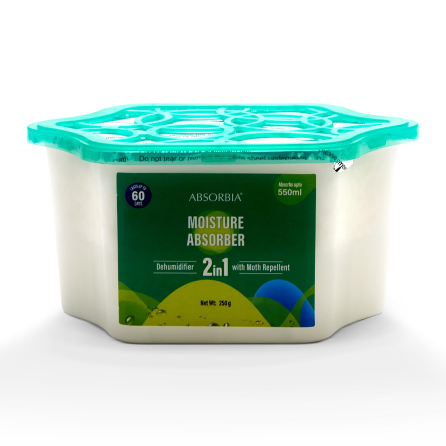 Absorbia 2-in-1 moisture control - protects stored items