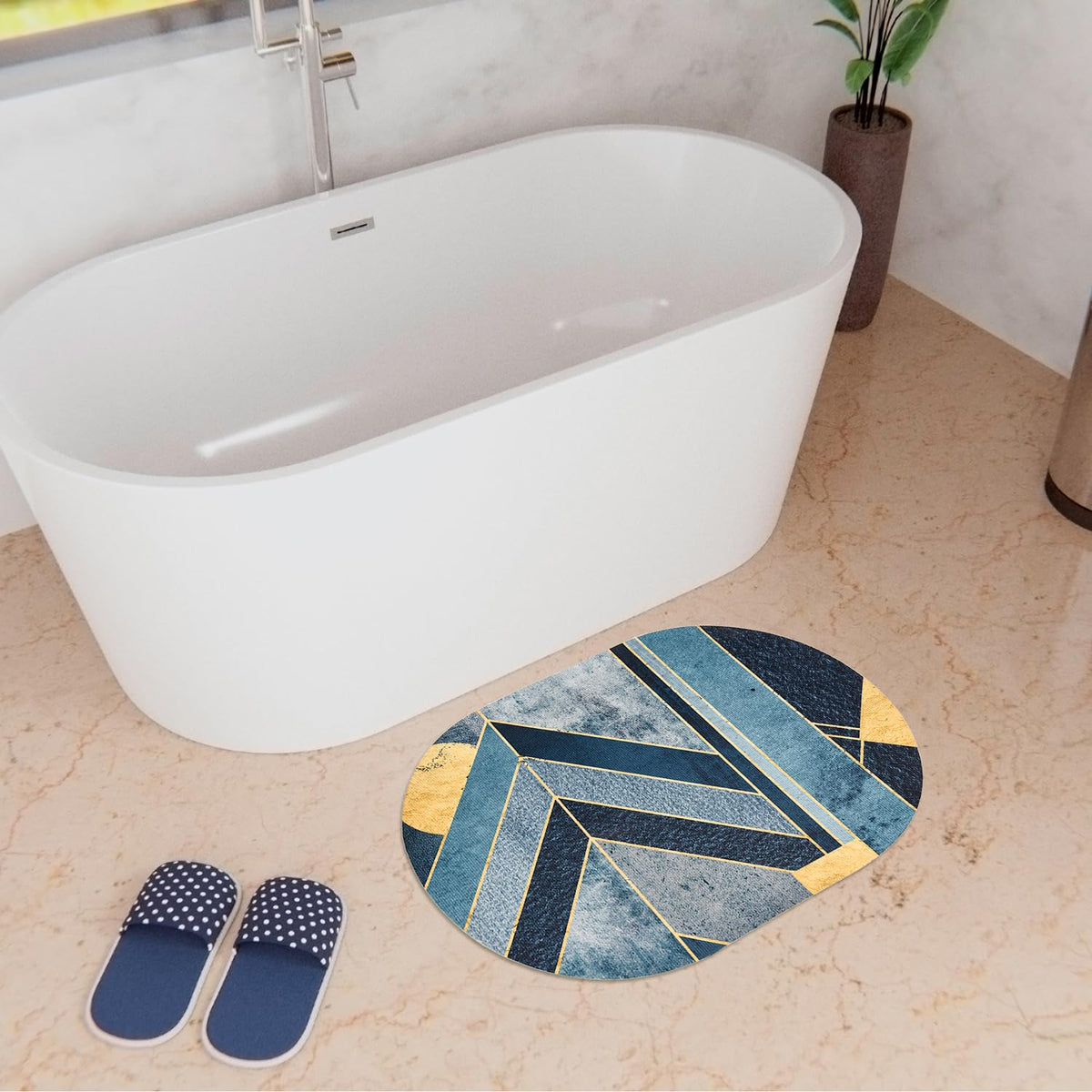 Kuber Industries All-Season Comfort Bath Mats - Luxurious feel