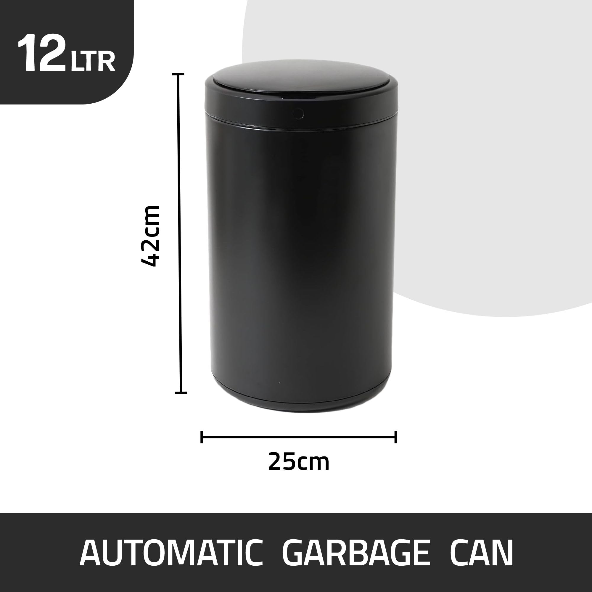 Kuber Industries Stainless Steel Dustbin - Perfect for living rooms