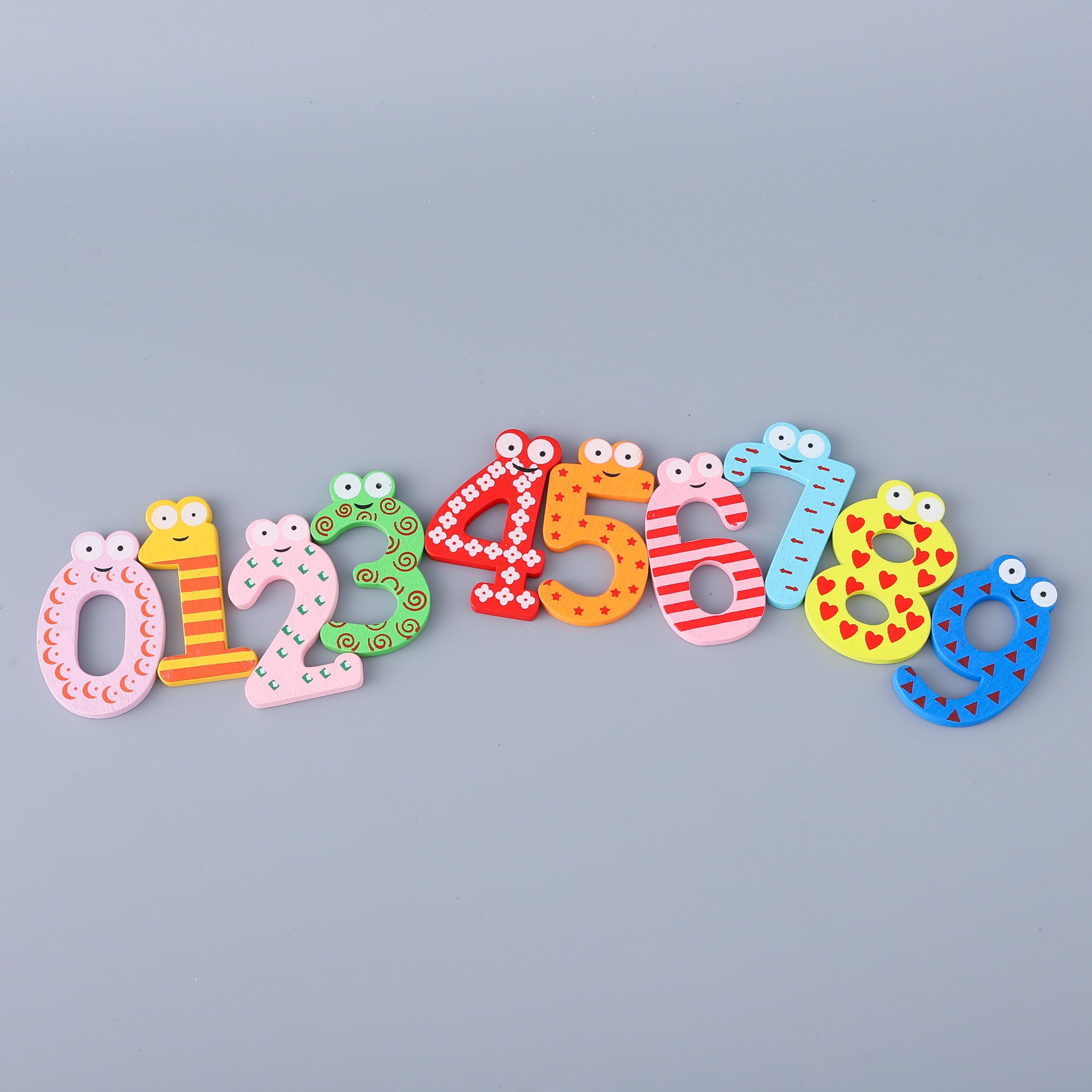 Kuber Industries wooden number magnets - colorful teaching aids