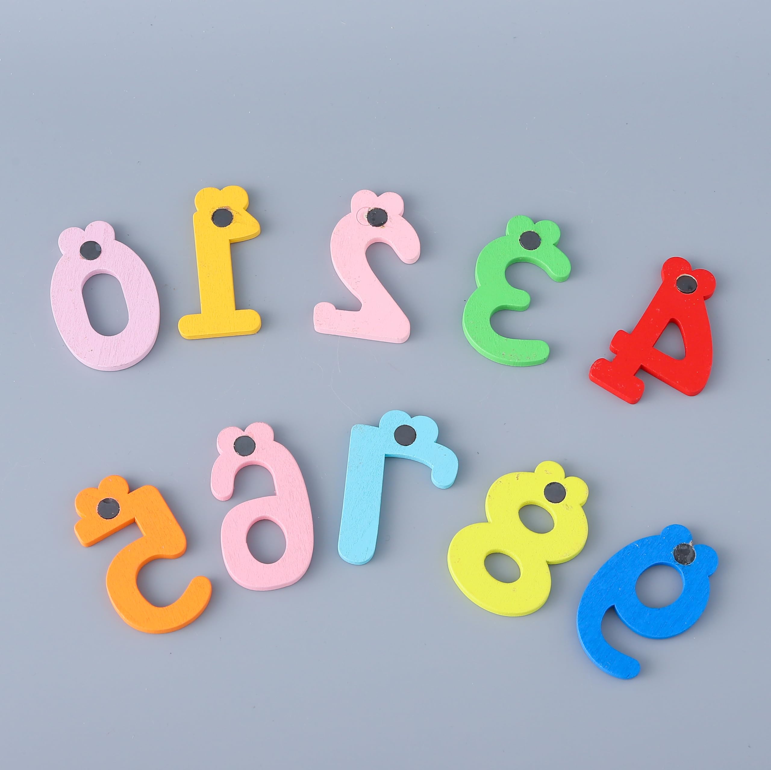 Kuber Industries wooden number magnets - math practice tool