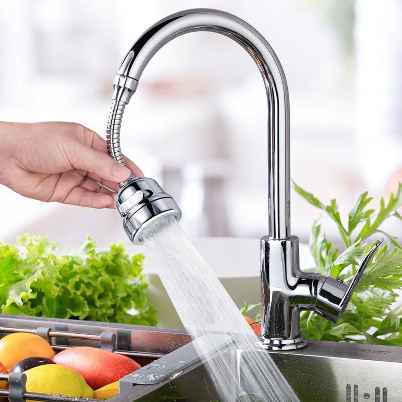 Kuber Industries kitchen faucet - sleek silver finish