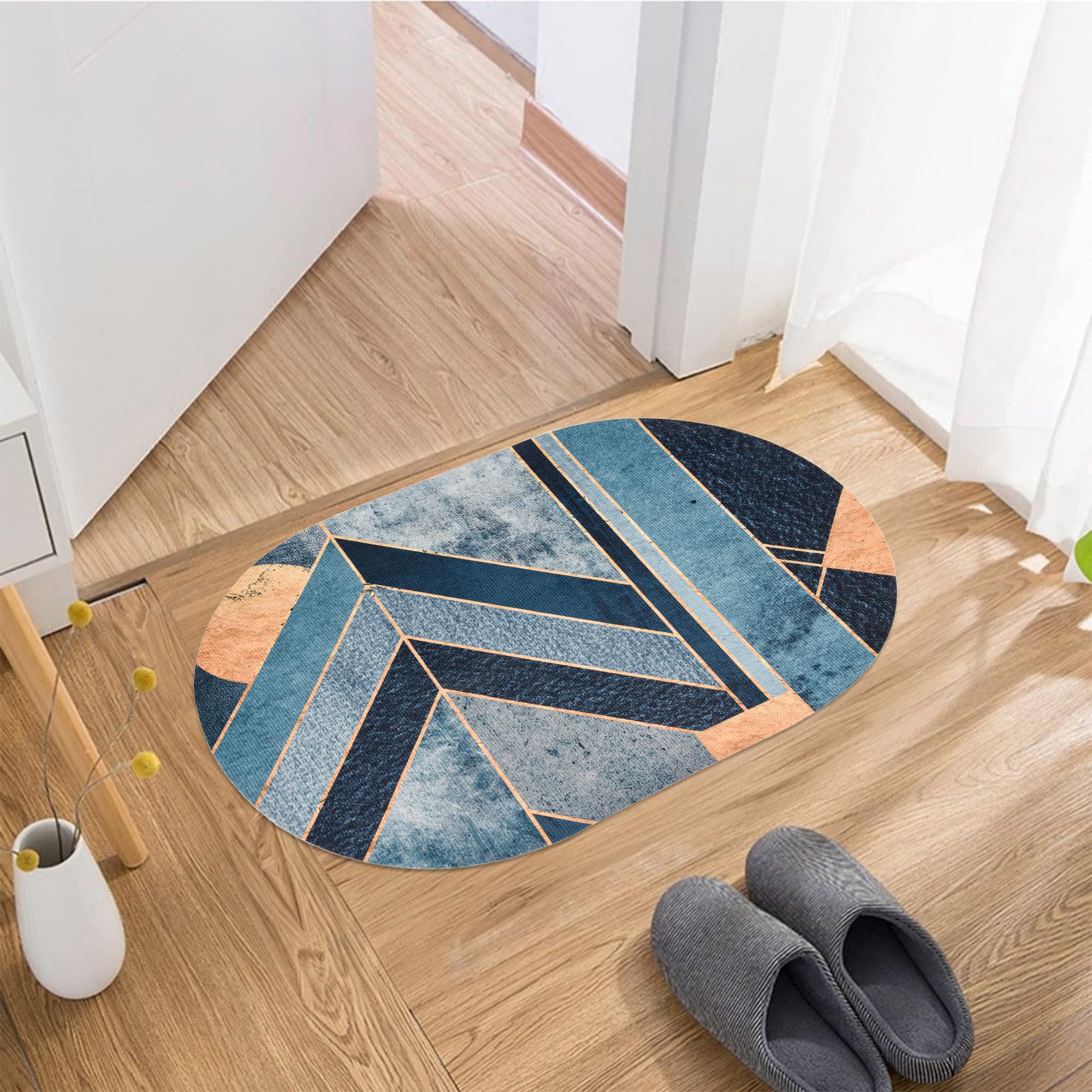 Kuber Industries pack of 5 bath mats - easy clean design