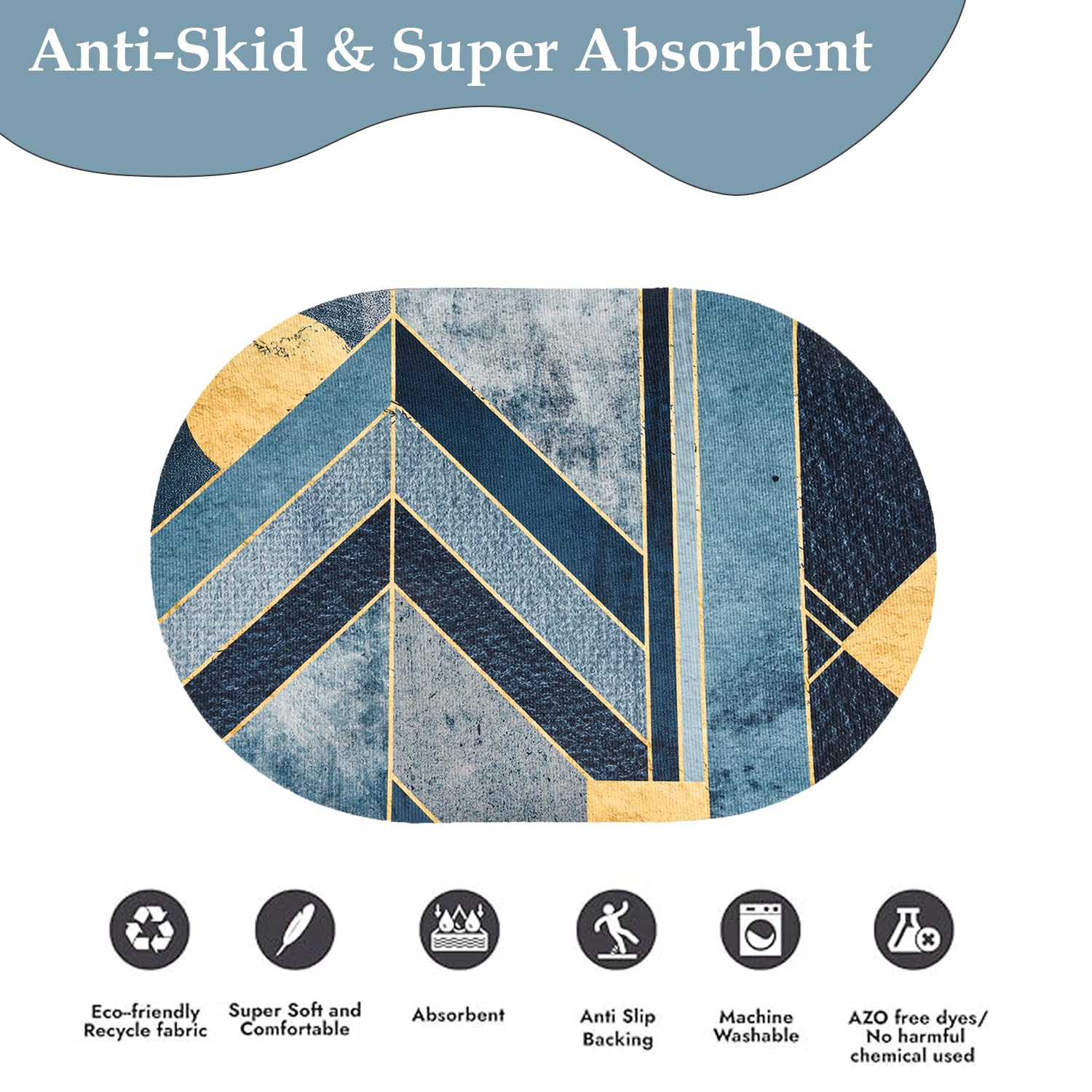 Kuber Industries soft bath mat - stylish home decor