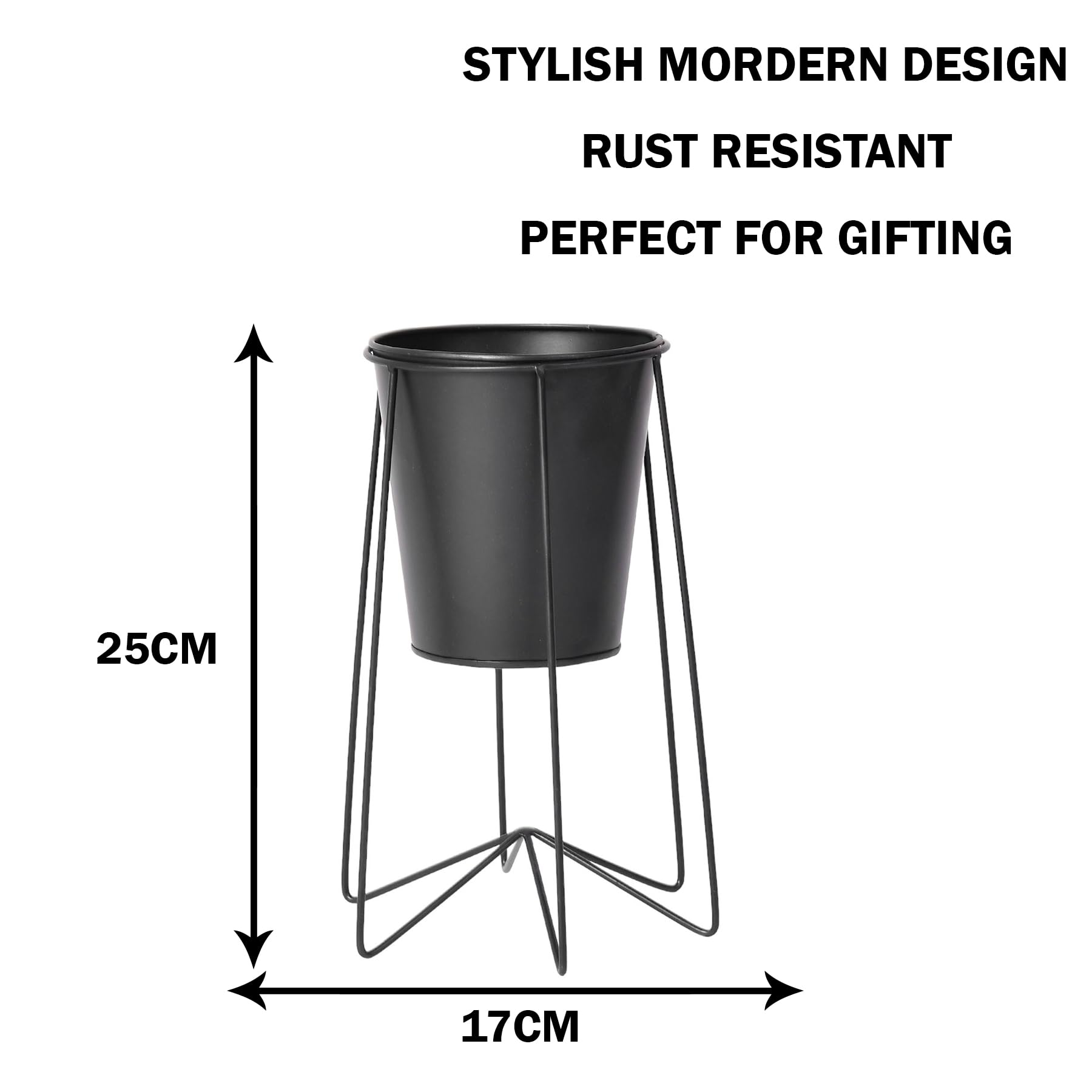 Kuber Industries Metal Pot Stand - Outdoor Patio