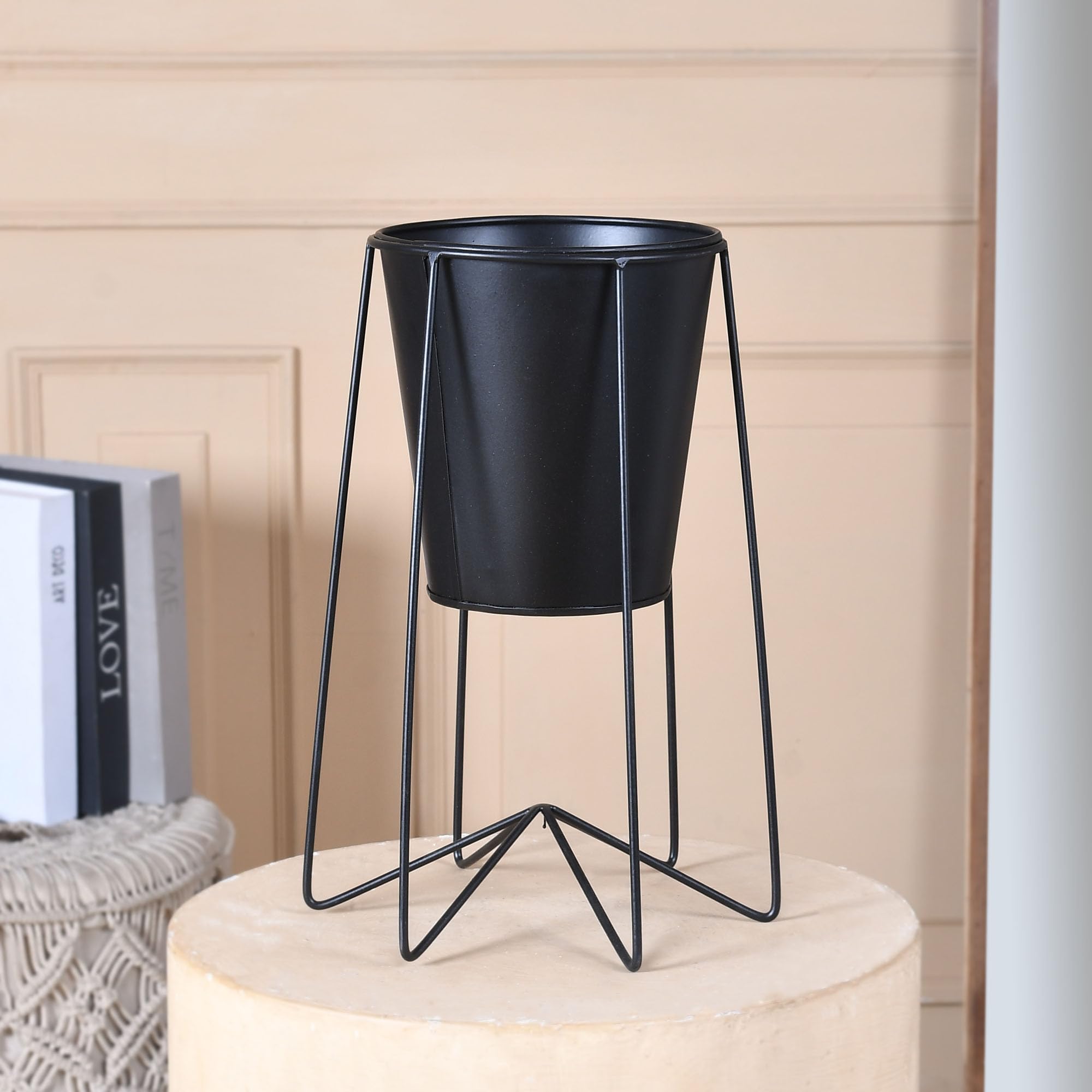 Kuber Industries Metal Pot Stand - Office Plants