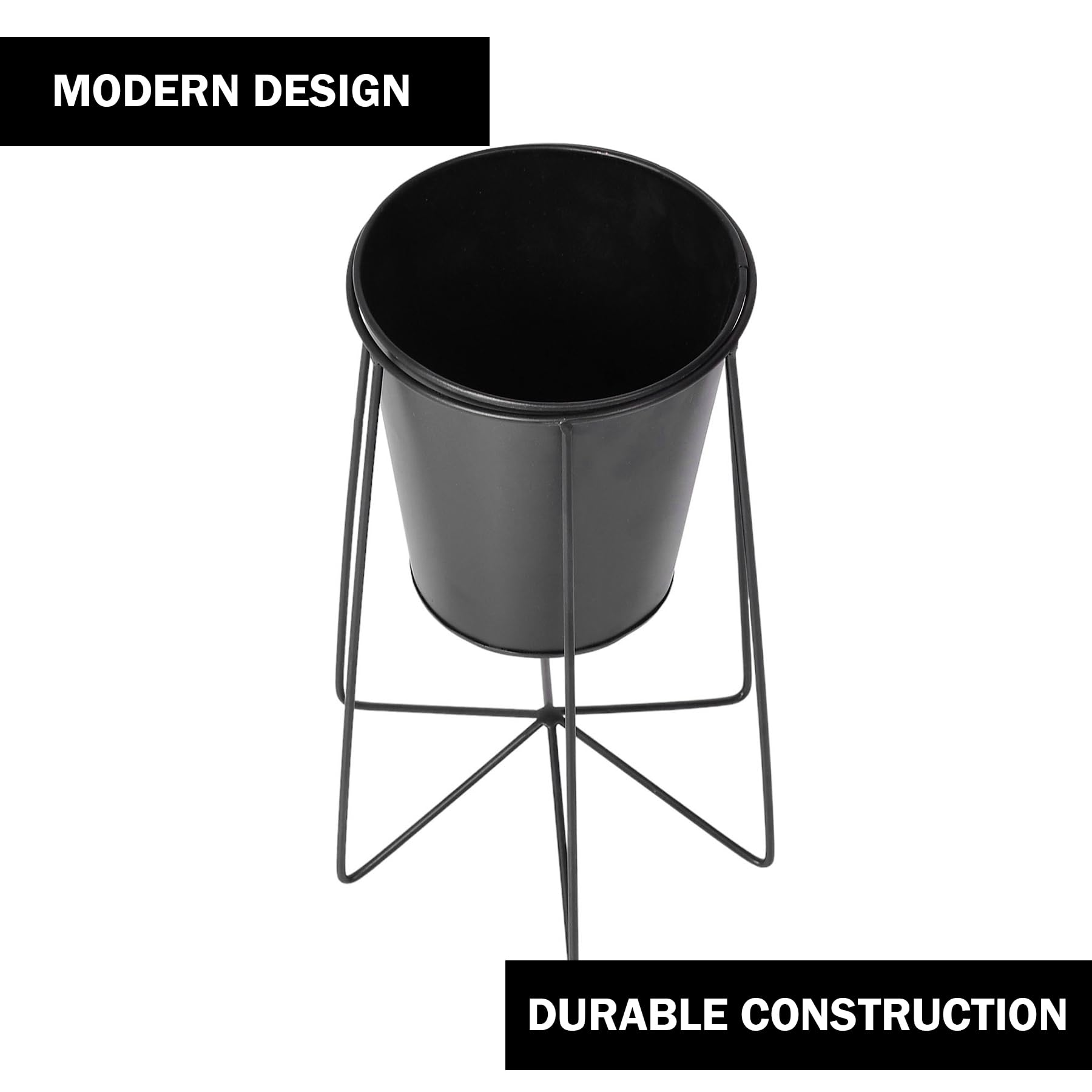 Kuber Industries Metal Pot Stand - Balcony Garden