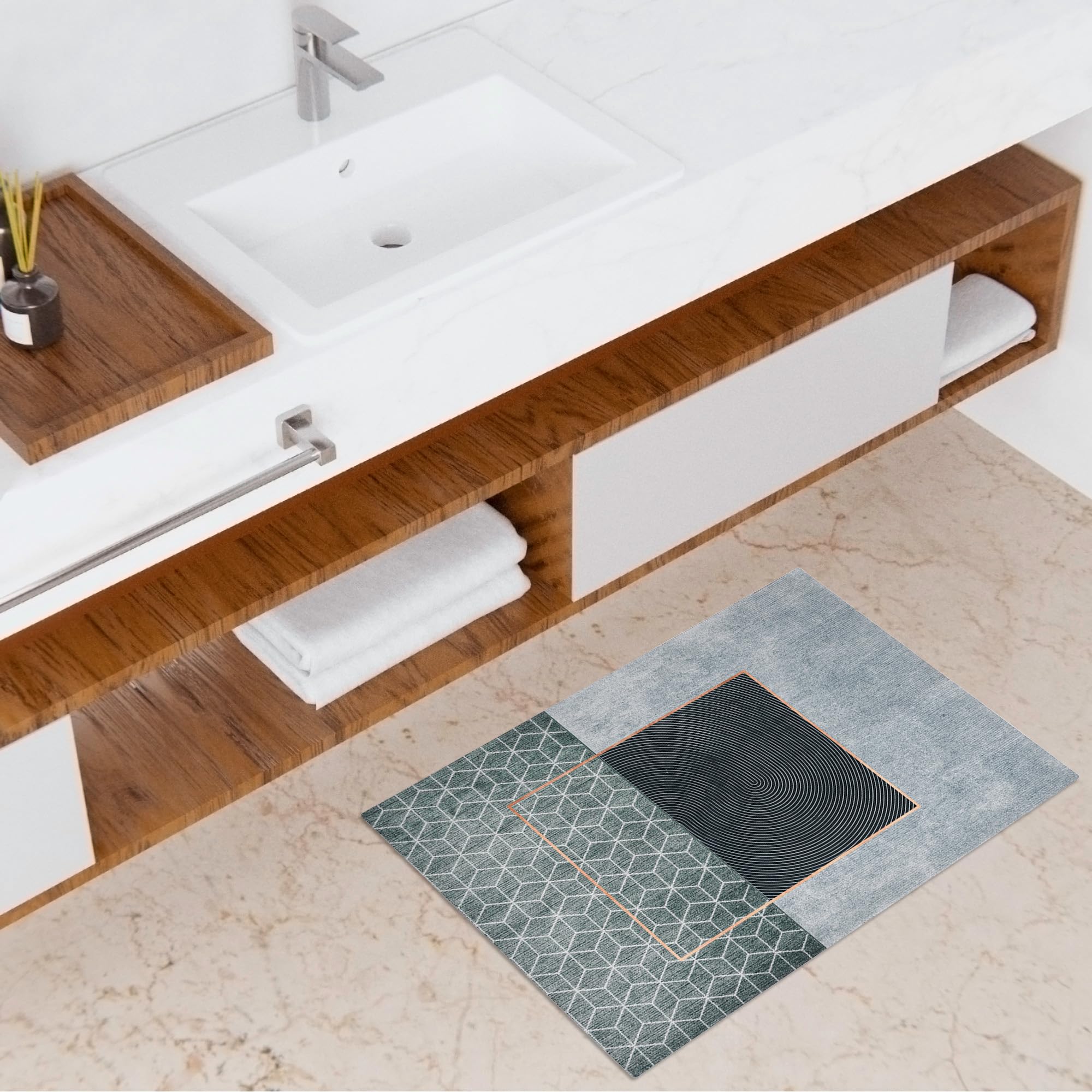 Kuber Industries Bath Mat - Ideal for bathroom safety