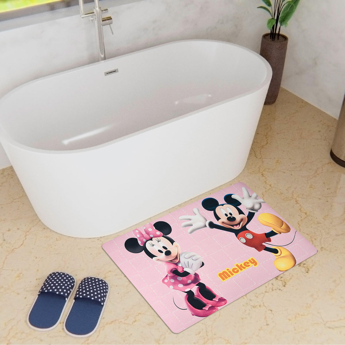 Kuber Industries Absorbent Bath Mat - Home decor