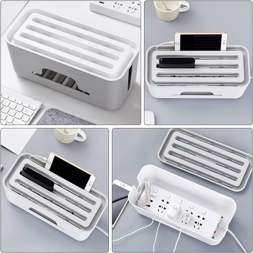 Kuber Industries cable management box - organized home workspace