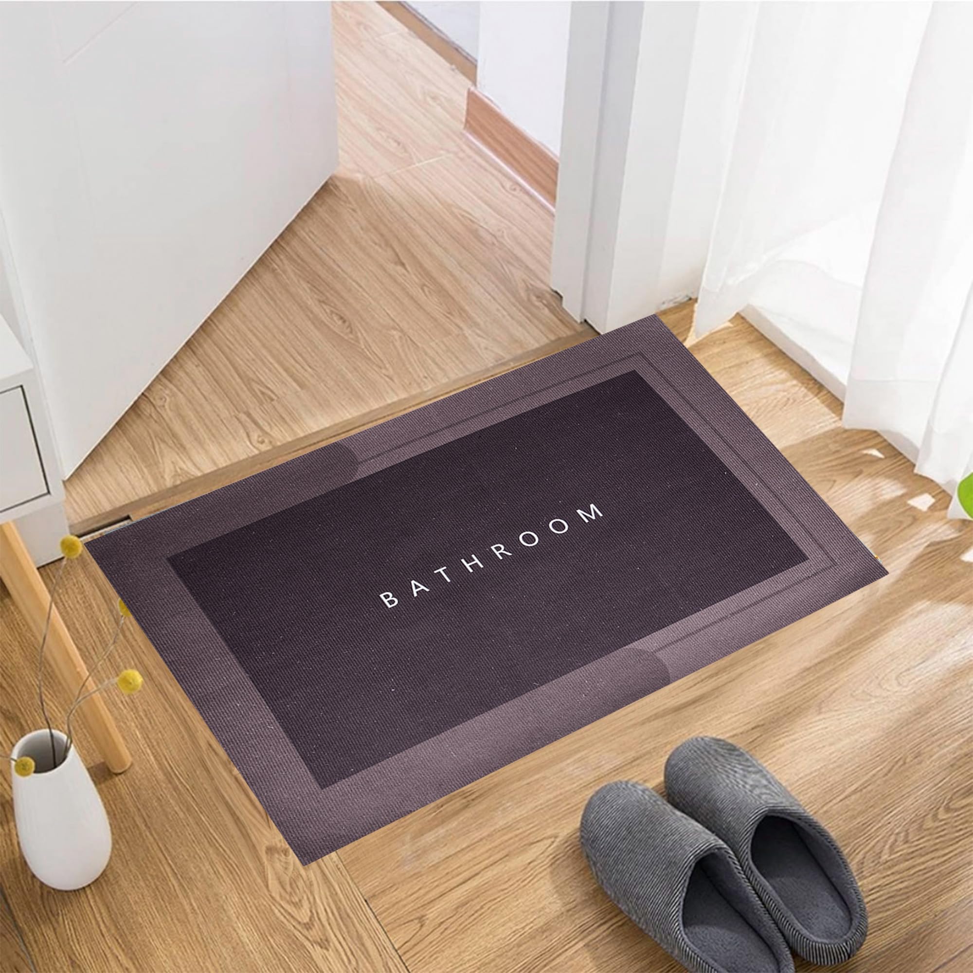 Kuber Industries Polyester Bath Mat - Entryway Comfort