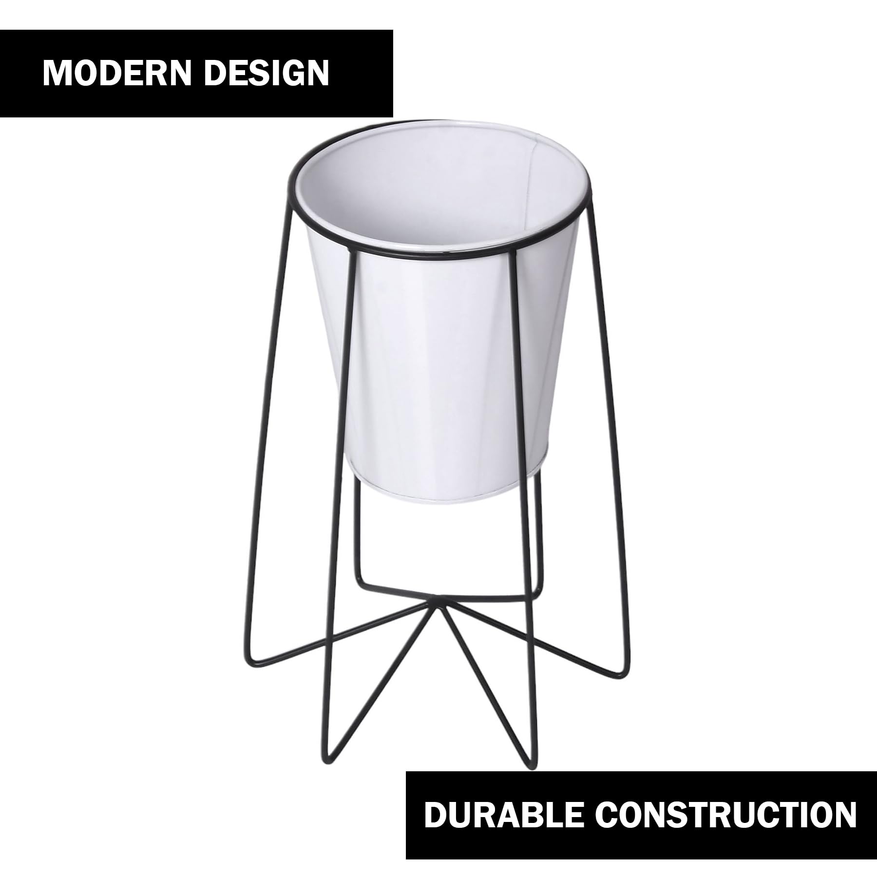 Kuber Industries metal plant stands - contemporary outdoor display