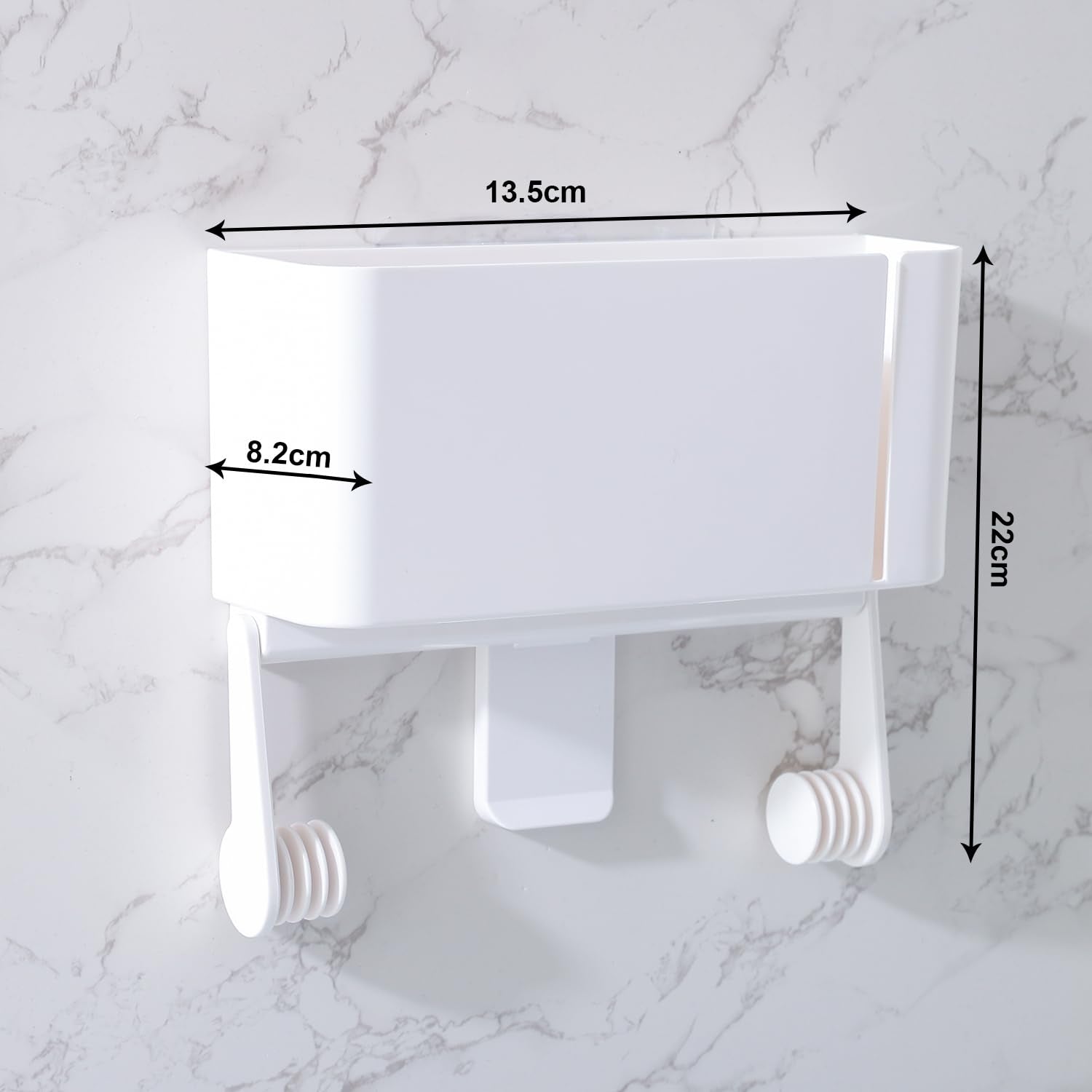 Kuber International Toilet Paper Holder - Durable ABS & PVC material