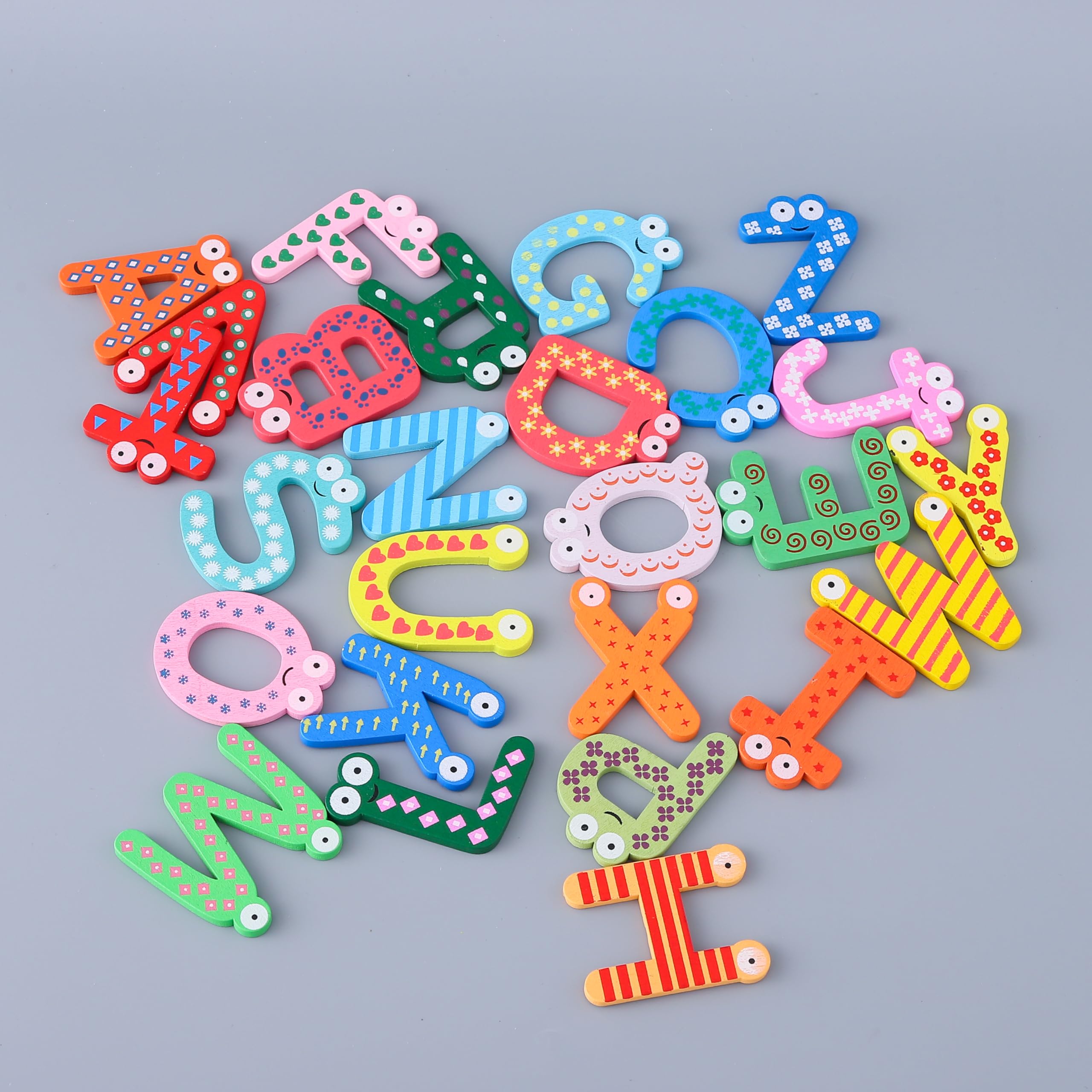 Kuber Industries wooden magnets - colorful fridge decor