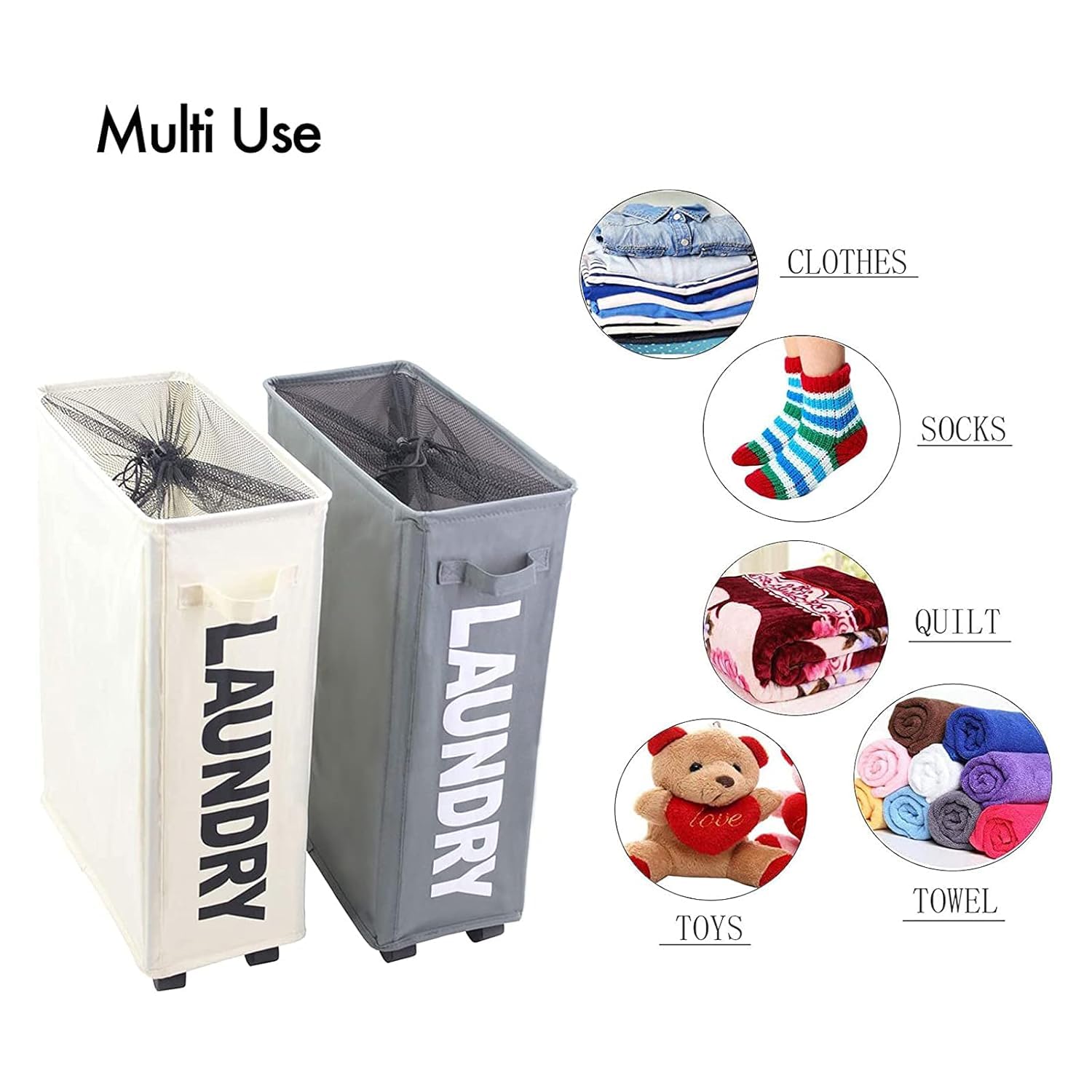 Kuber Industries dual-purpose laundry basket - drying rack feature