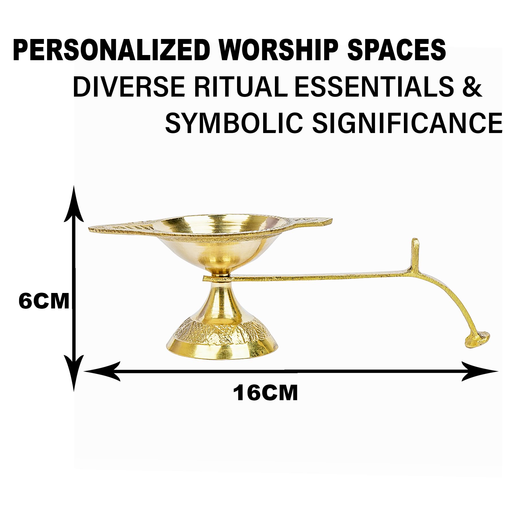 Kuber Brass Pooja Deepak - Temple ritual essential