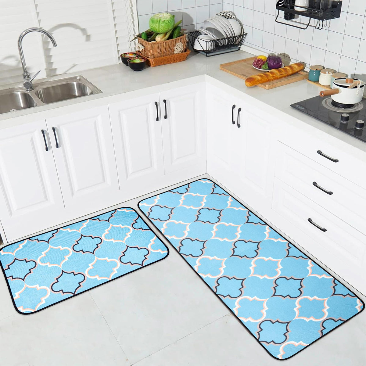 Kuber Industries geometric bath mat - modern home accessory