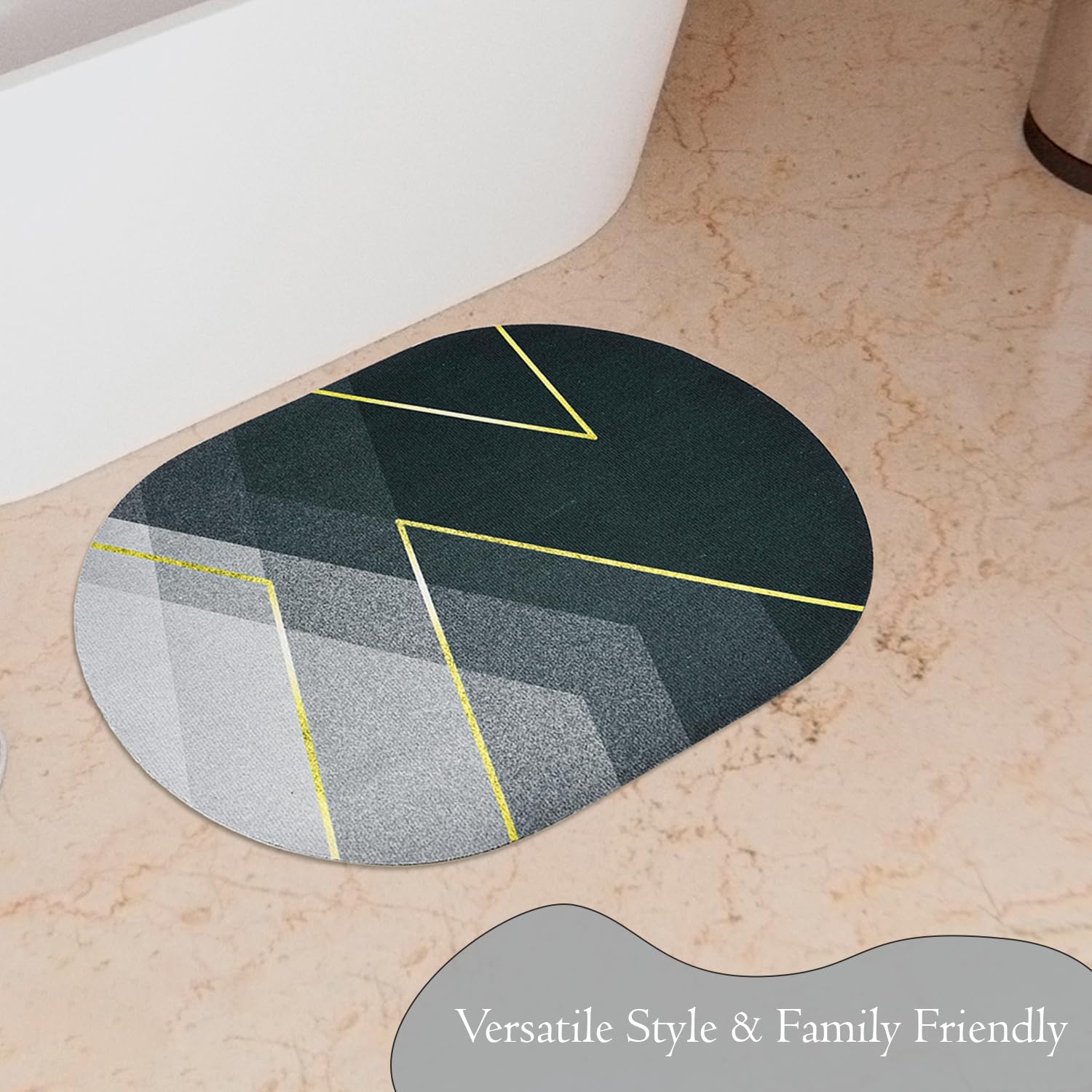 Kuber Industries Non-Slip Bath Mat - Shower safety