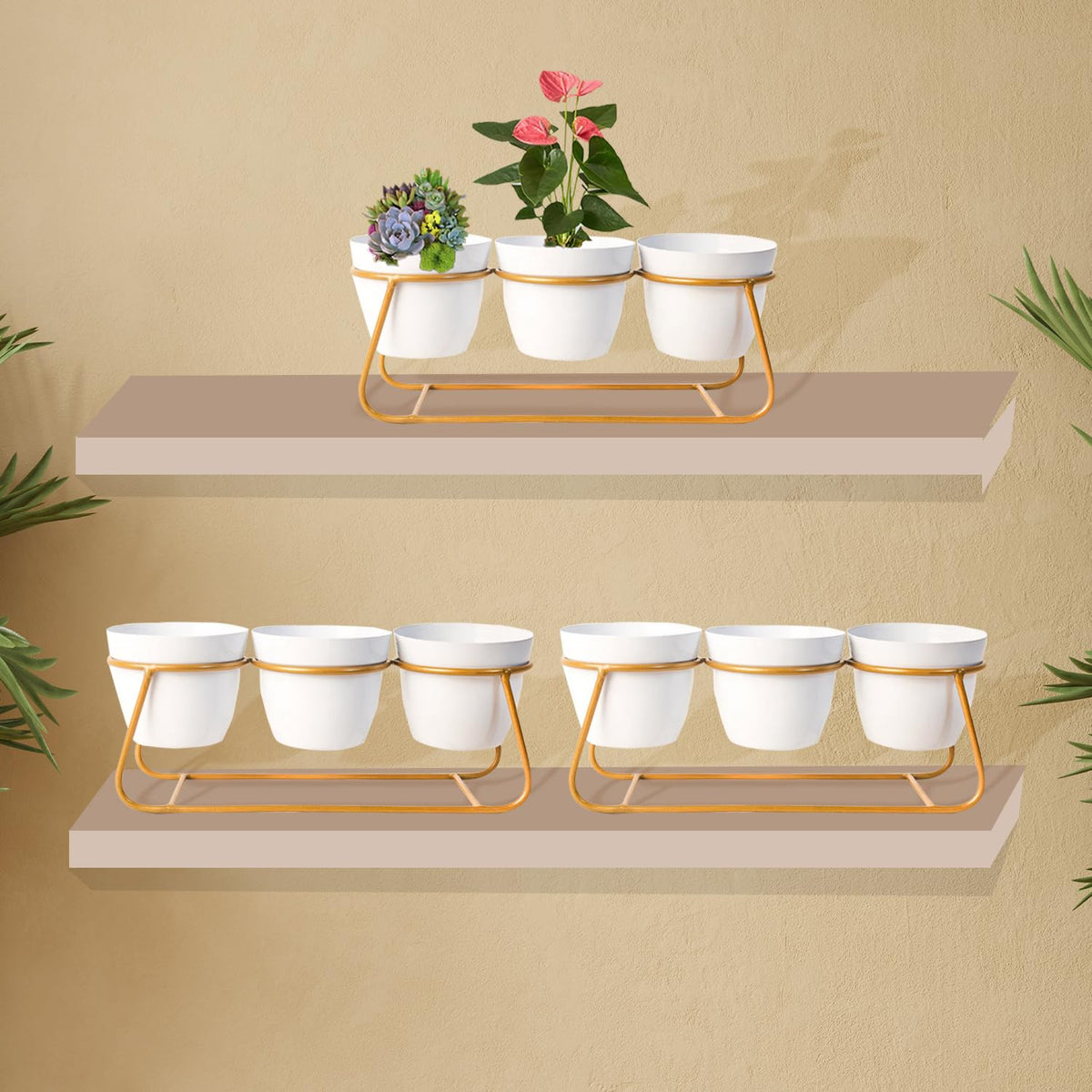 Kuber Industries elegant flower pots - Stylish patio accent