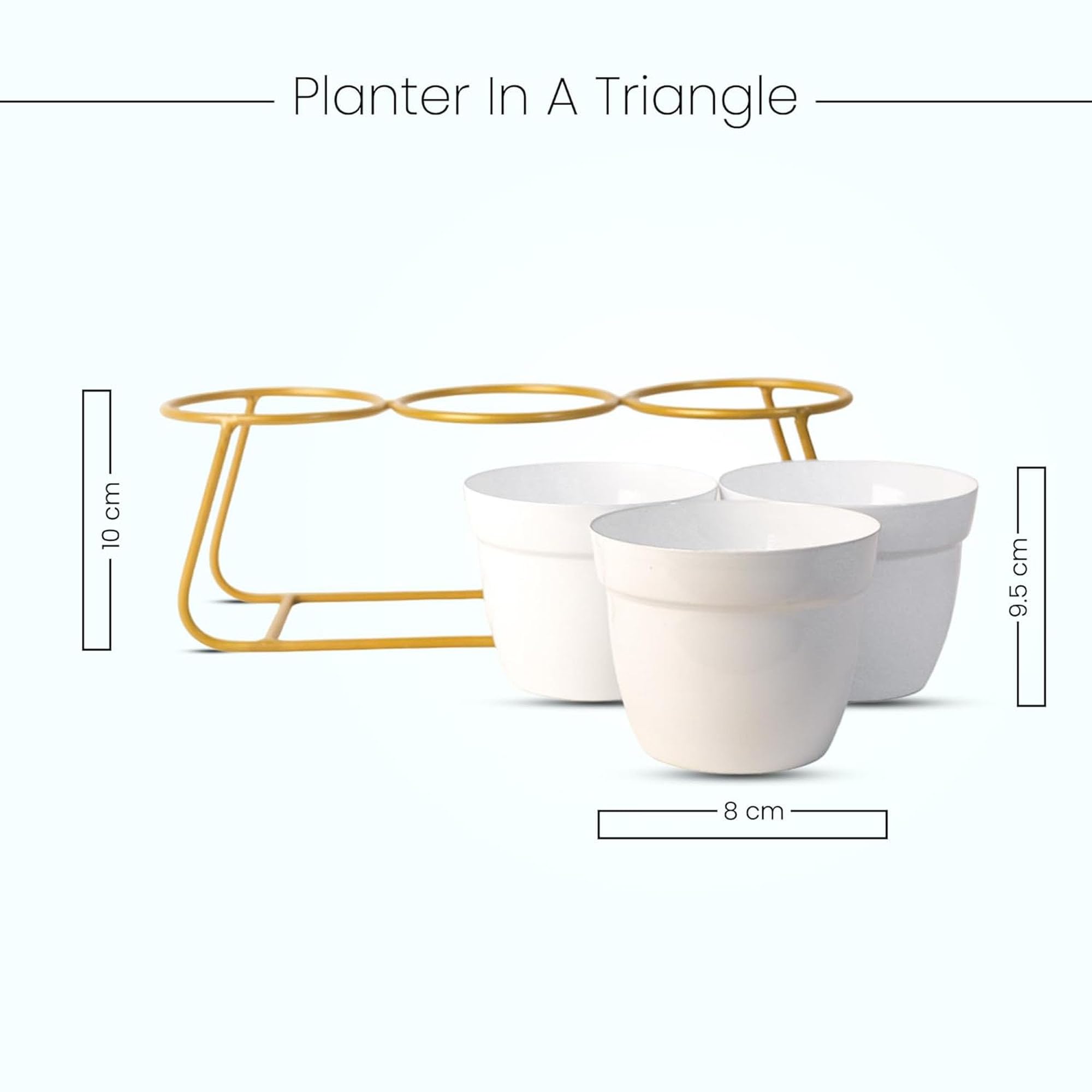 Kuber Industries metal planters - Outdoor garden use