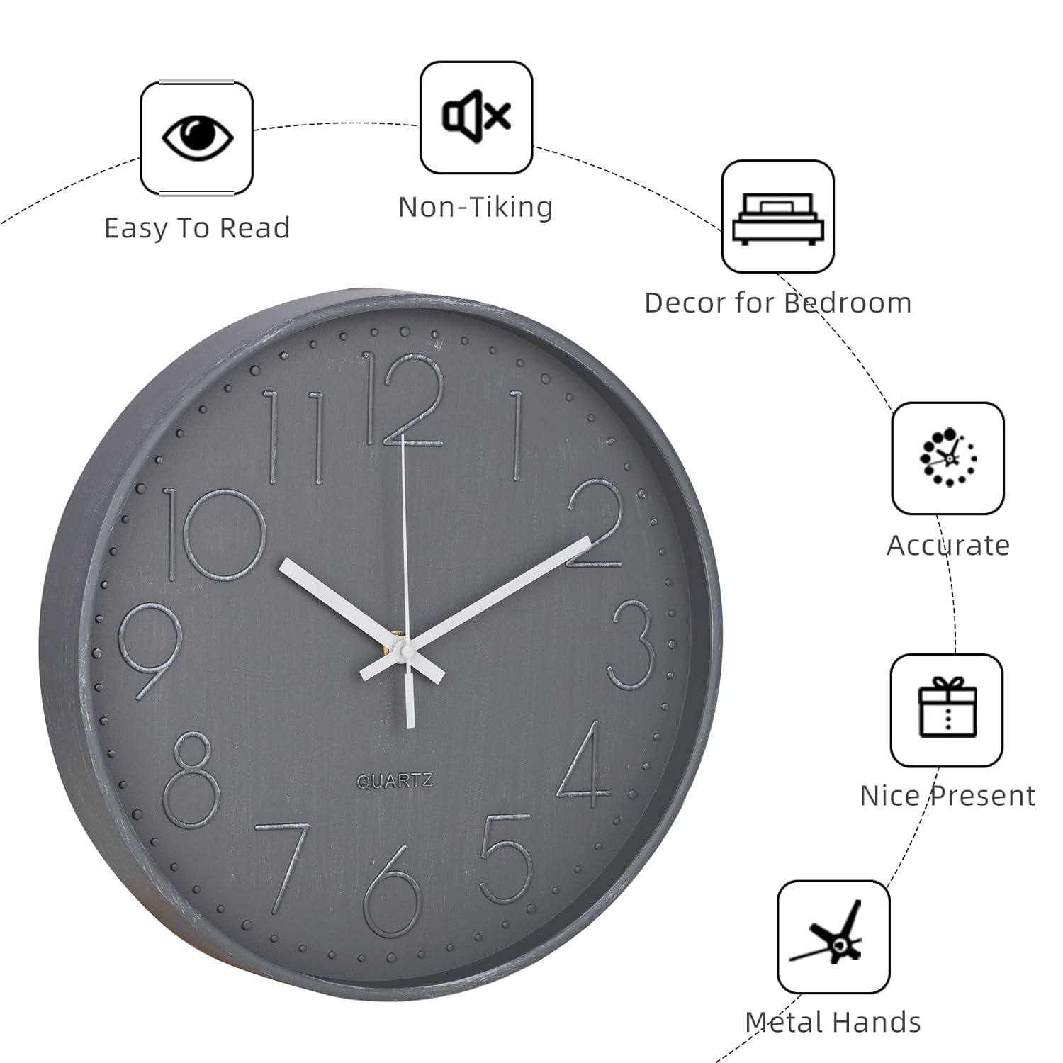 Kuber Industries wall clock - Office timepiece
