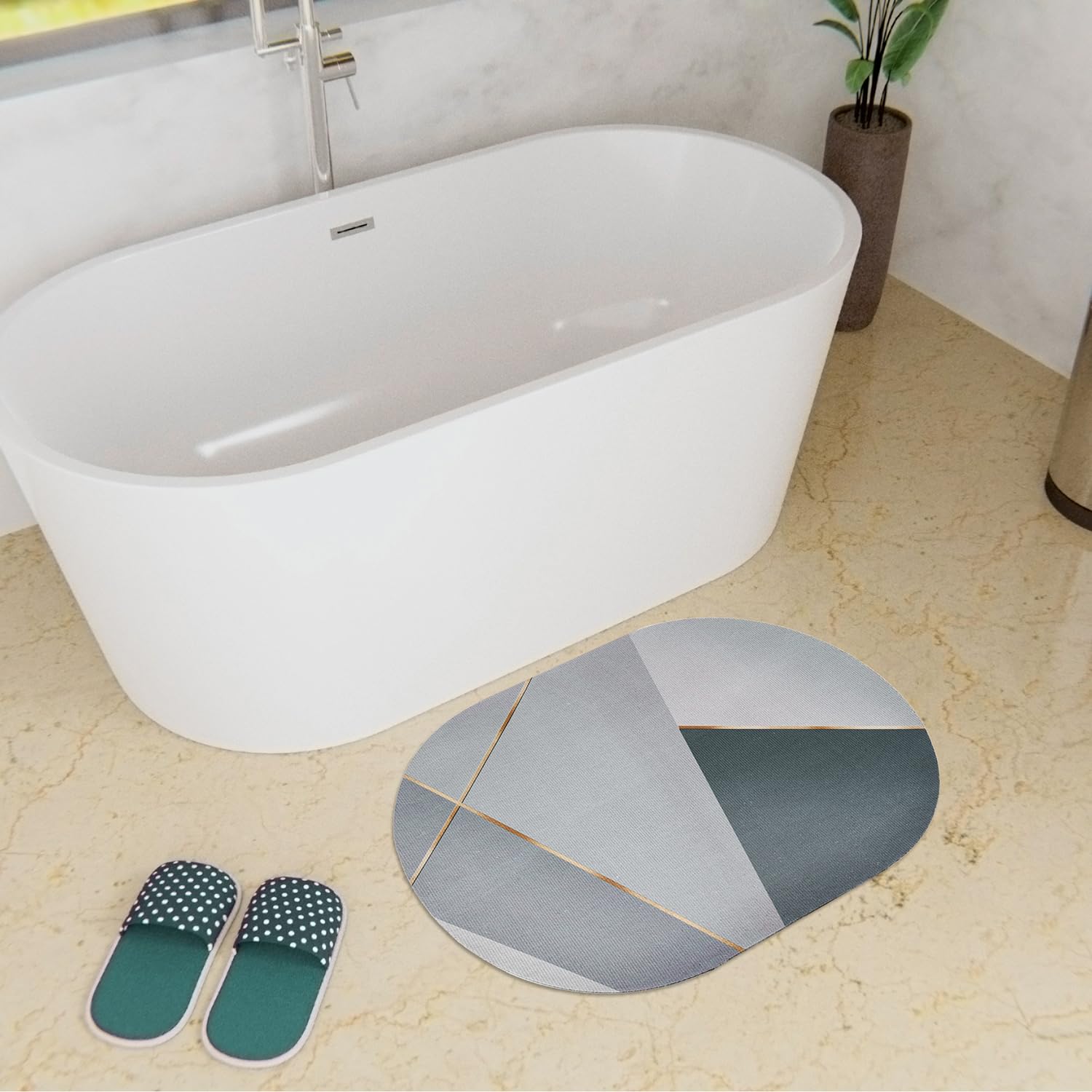 Kuber Industries plush bath mat - versatile home use