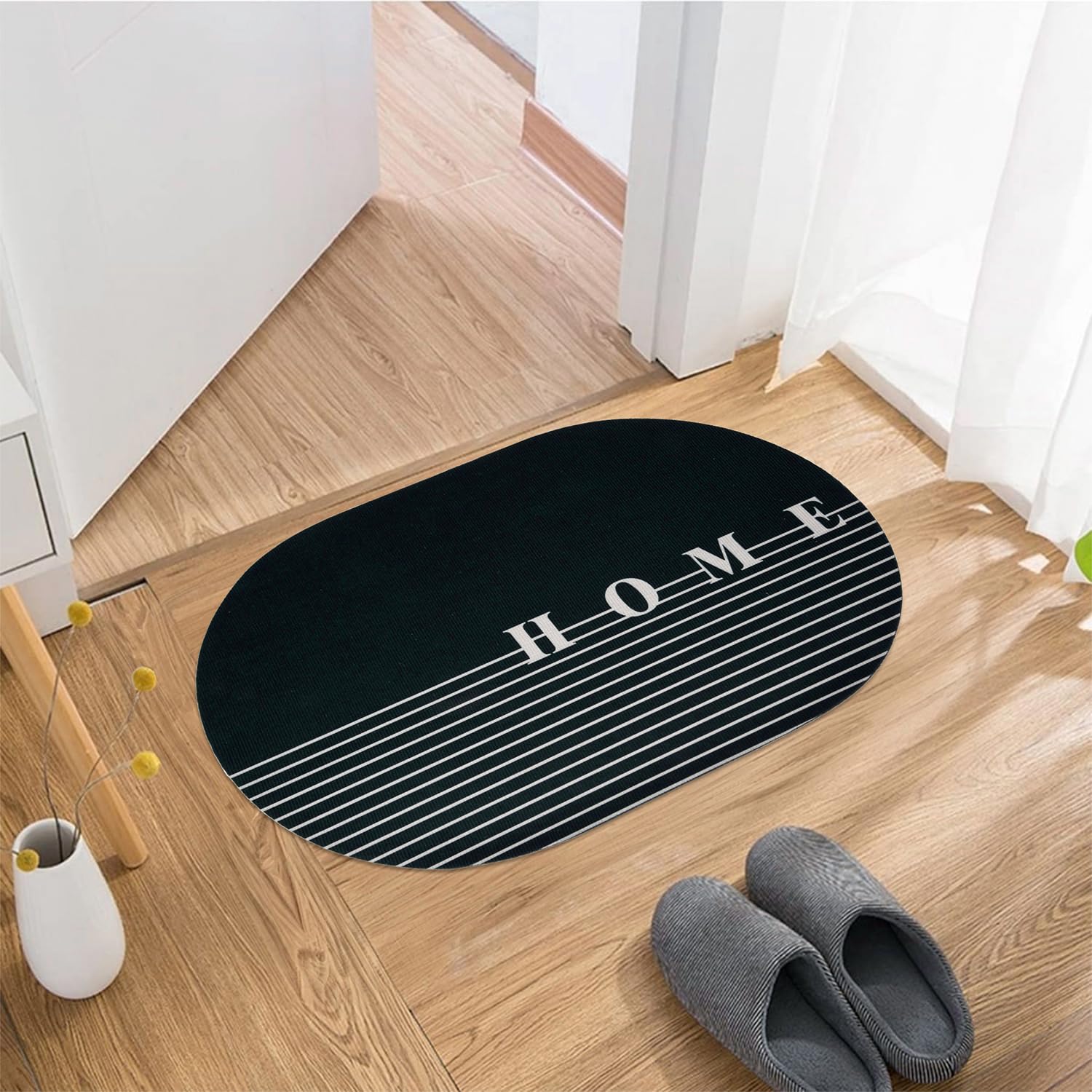 Kuber Industries Oval Doormat - All-season comfort mat